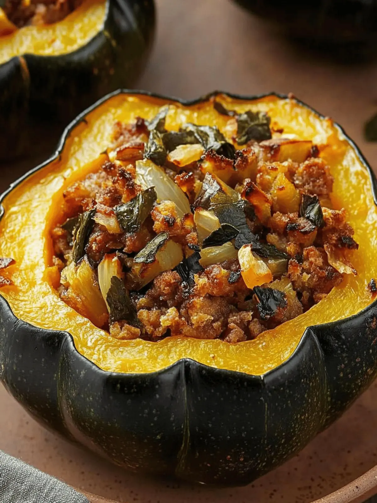 Savory Stuffed Acorn Squash for a Cozy Fall Dinner 4 Stuffed Acorn Squash