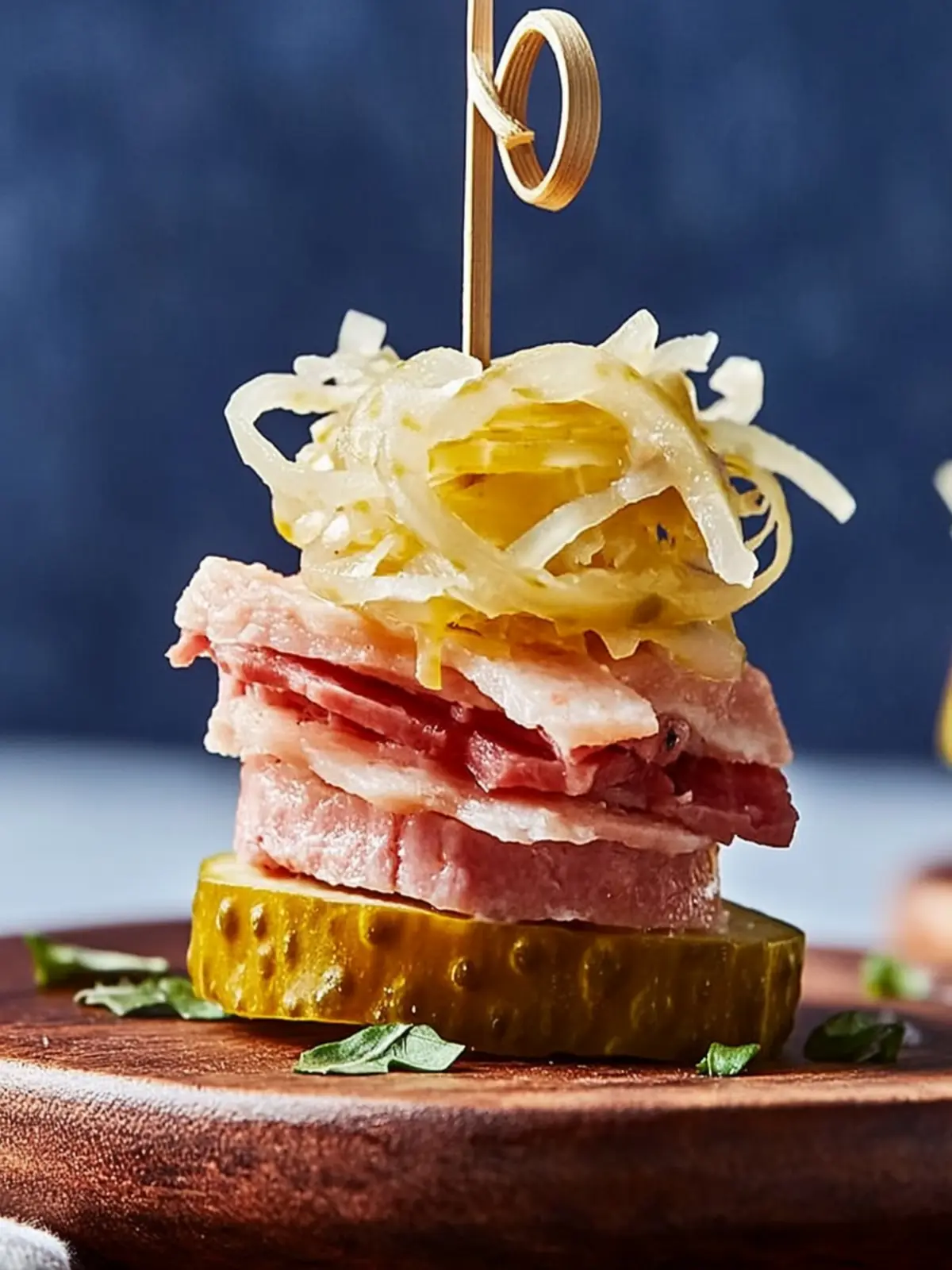 Reuben Pickle Bites