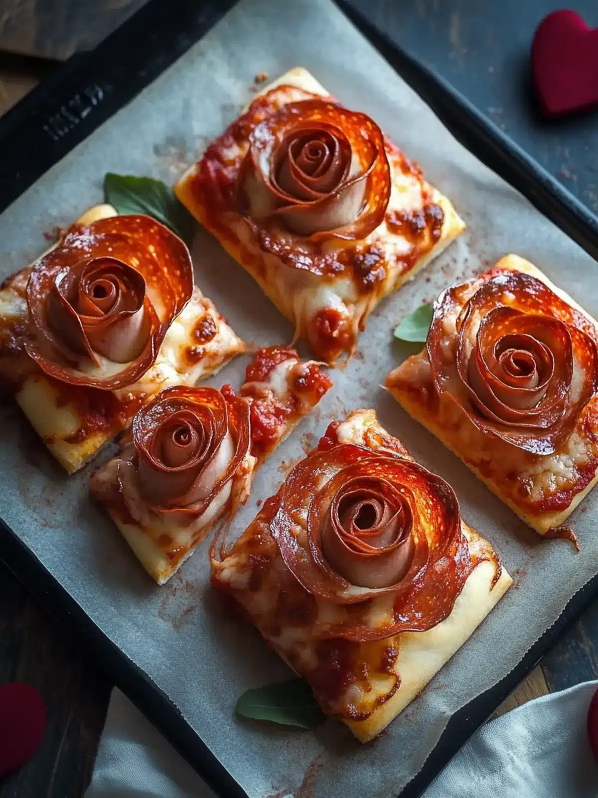 Pizza Roses for Valentine s Day
