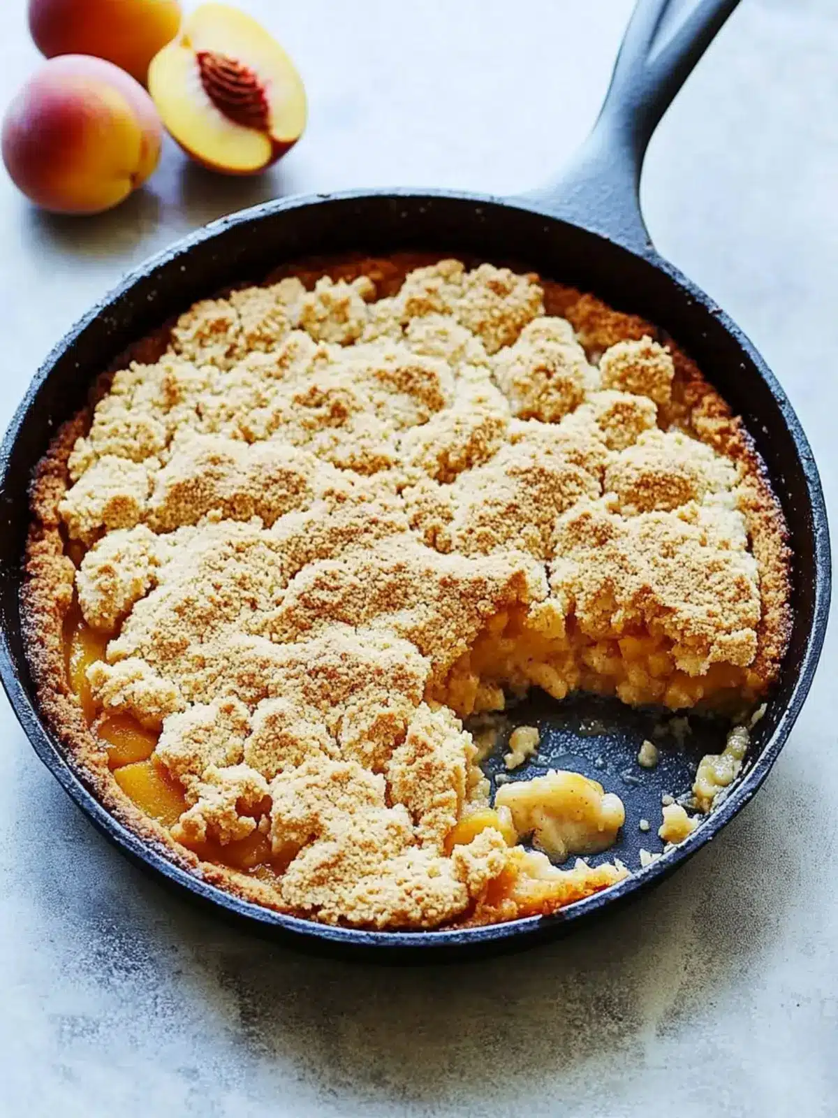 Bourbon Peach Cobbler