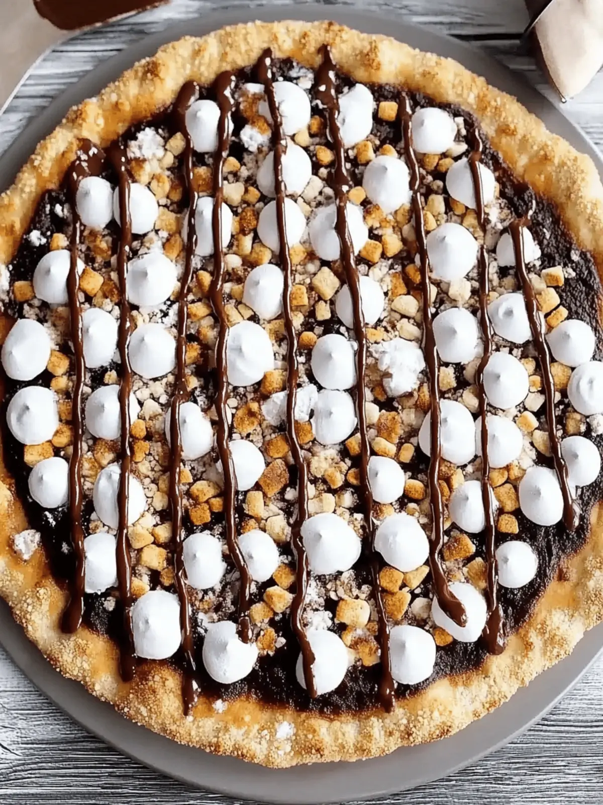 Sweet S mores Pizza