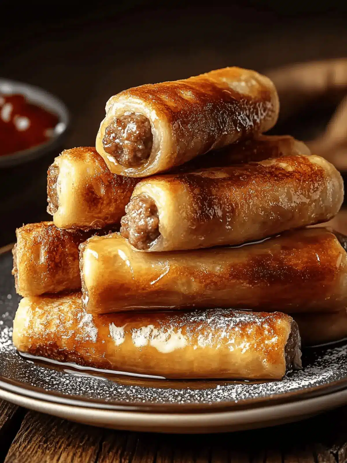 Sausage French Toast Roll-Ups