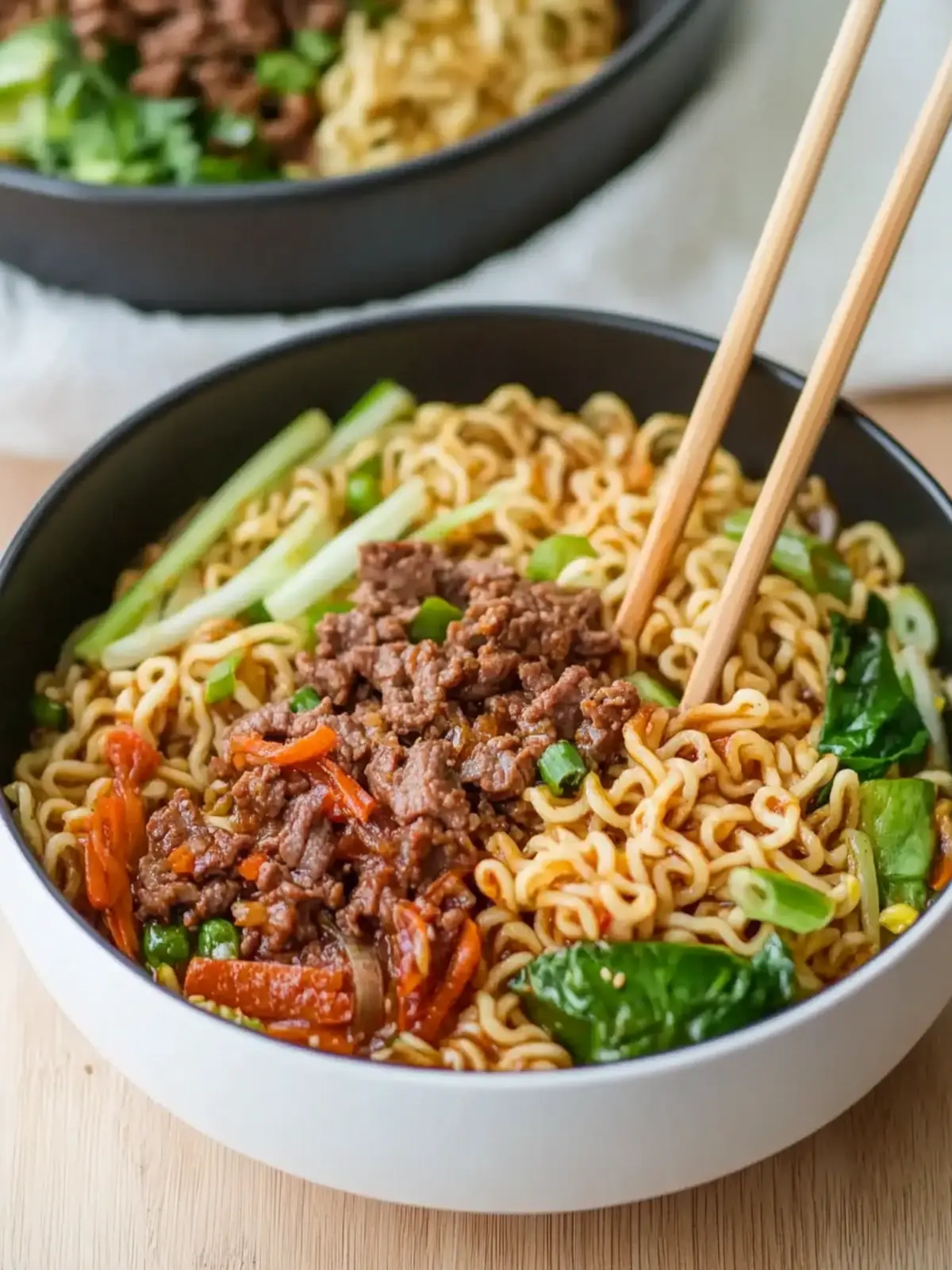 One-pan Beef Ramen Noodles