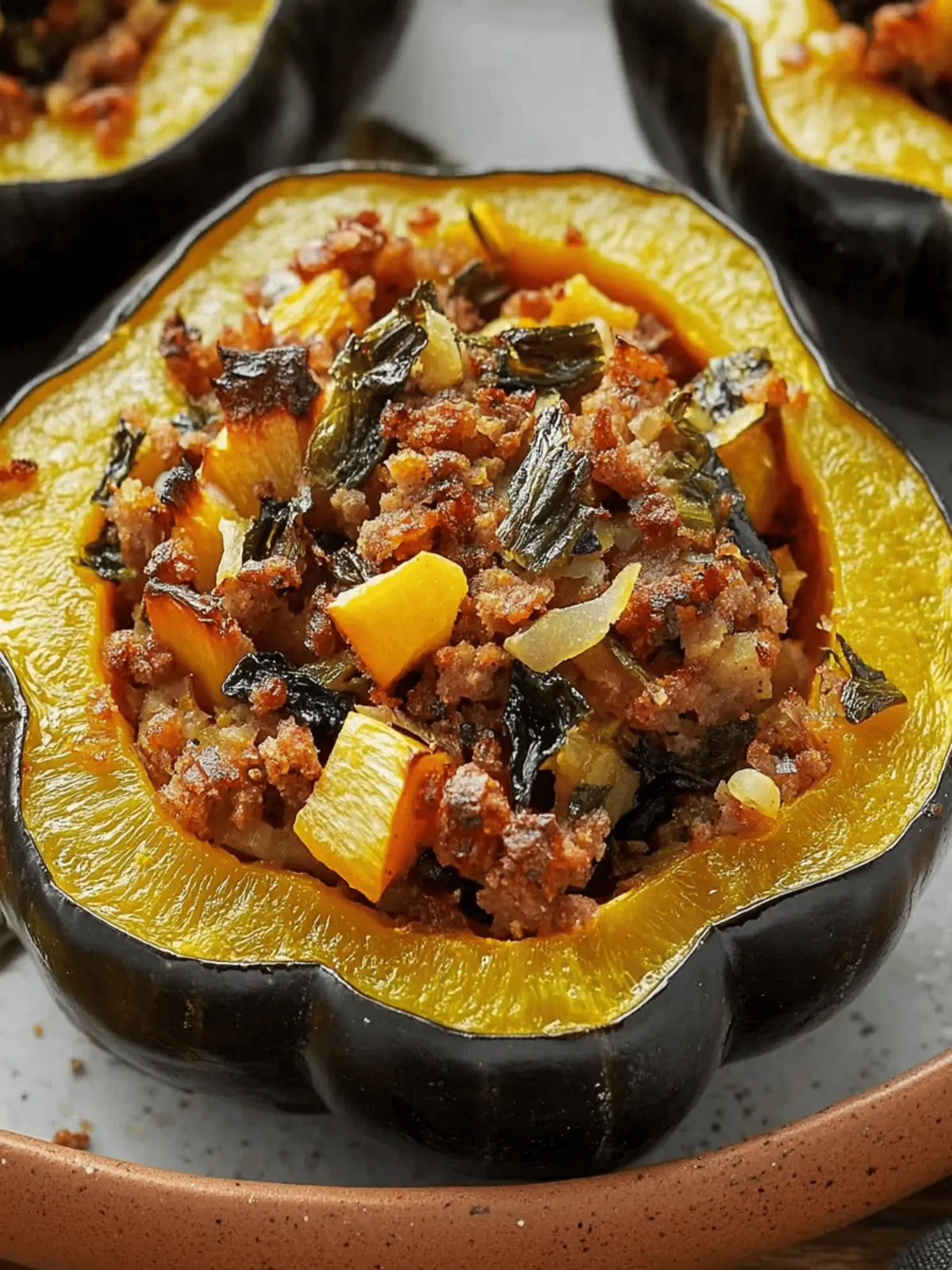Savory Stuffed Acorn Squash for a Cozy Fall Dinner 2 Stuffed Acorn Squash