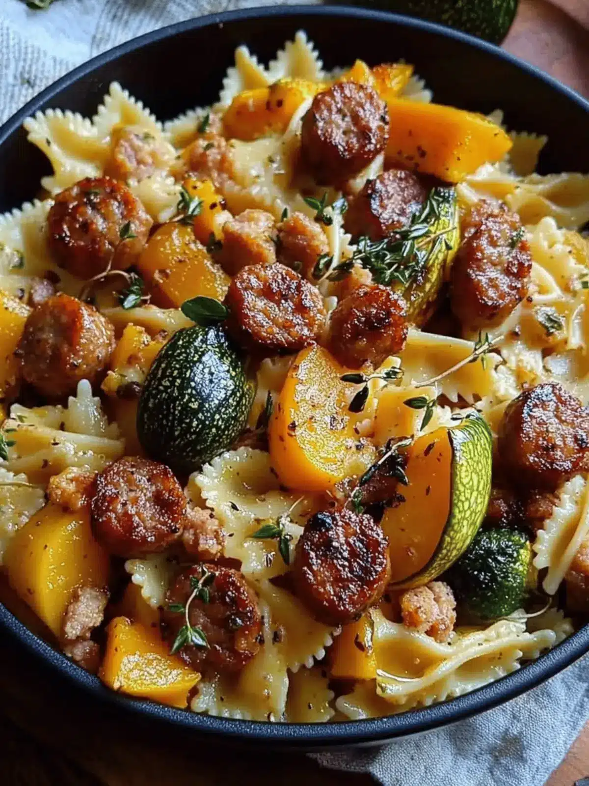 Autumn Sausage Pasta Squash: Cozy 25-Minute Comfort Dish 2 Autumn Sausage Pasta Squash
