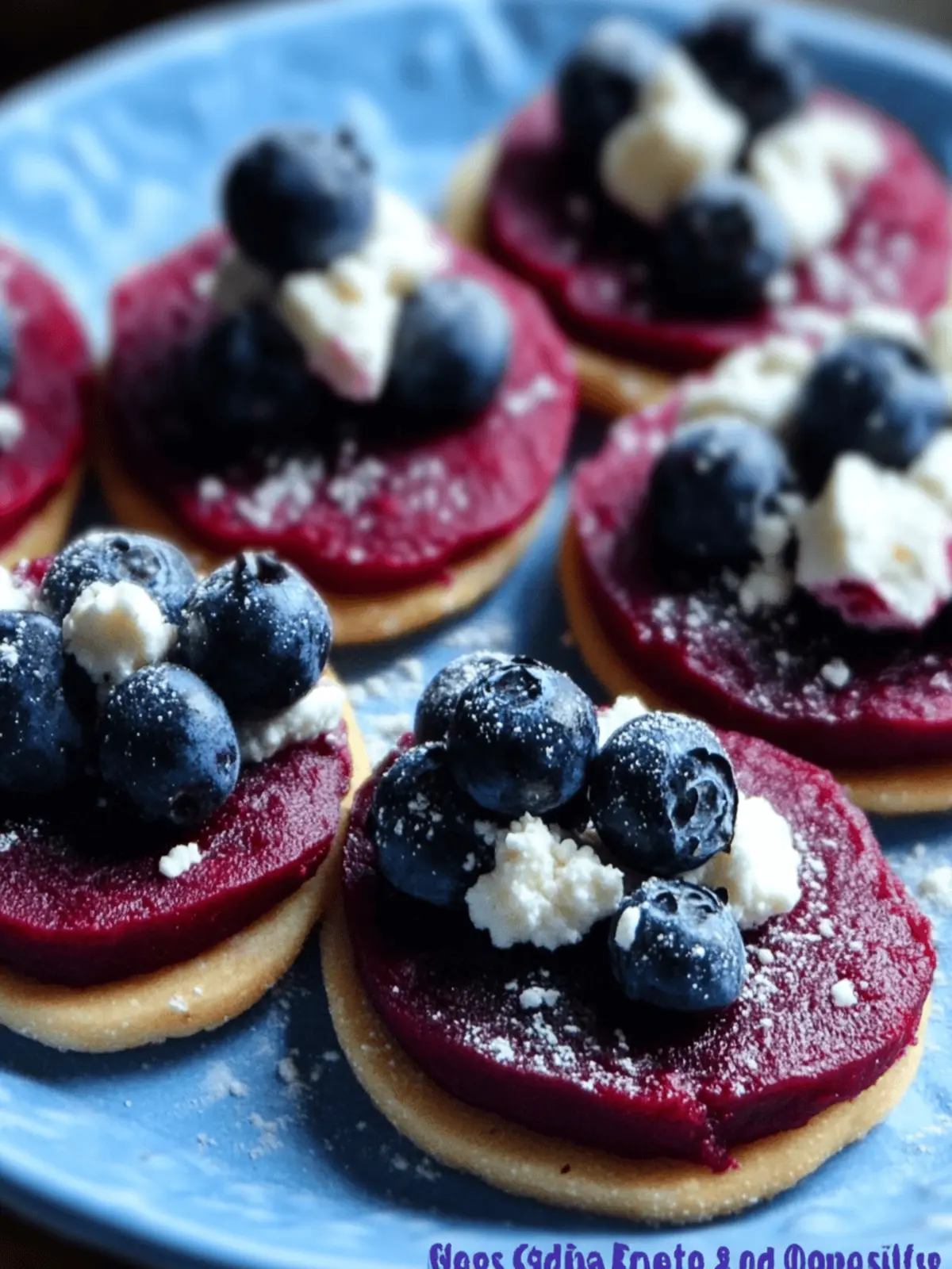 Beet, Blueberry and Goat Cheese Rounds: A Festive Delight 4 Beet, Blueberry and Goat Cheese Rounds