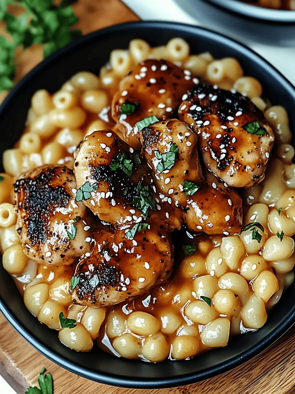 Sweet and Spicy Honey Pepper Chicken with Creamy Mac Bliss 3 Sweet and Spicy Honey Pepper Chicken with Creamy Mac and Cheese