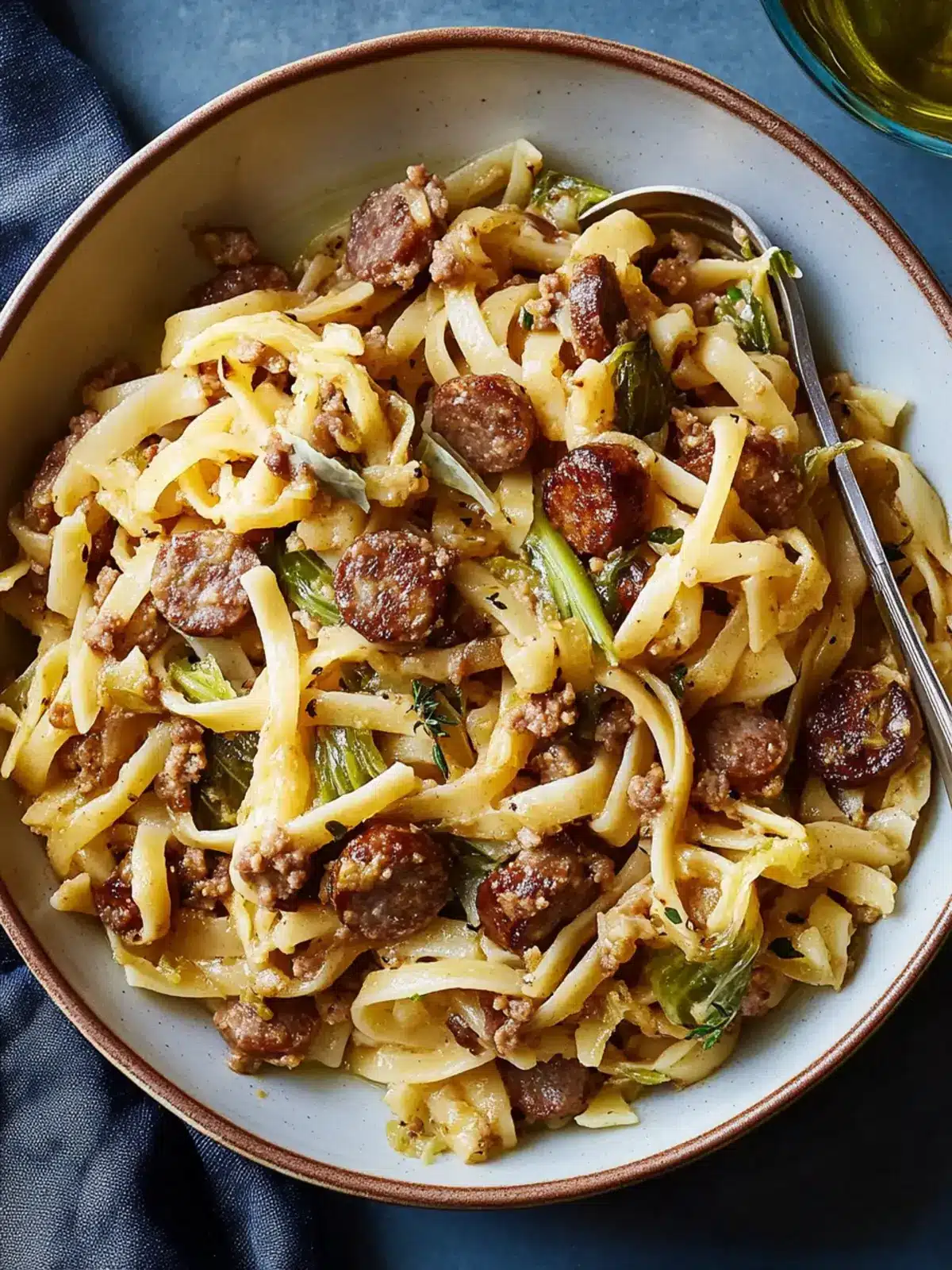 Buttery Cabbage-and-Sausage Pasta