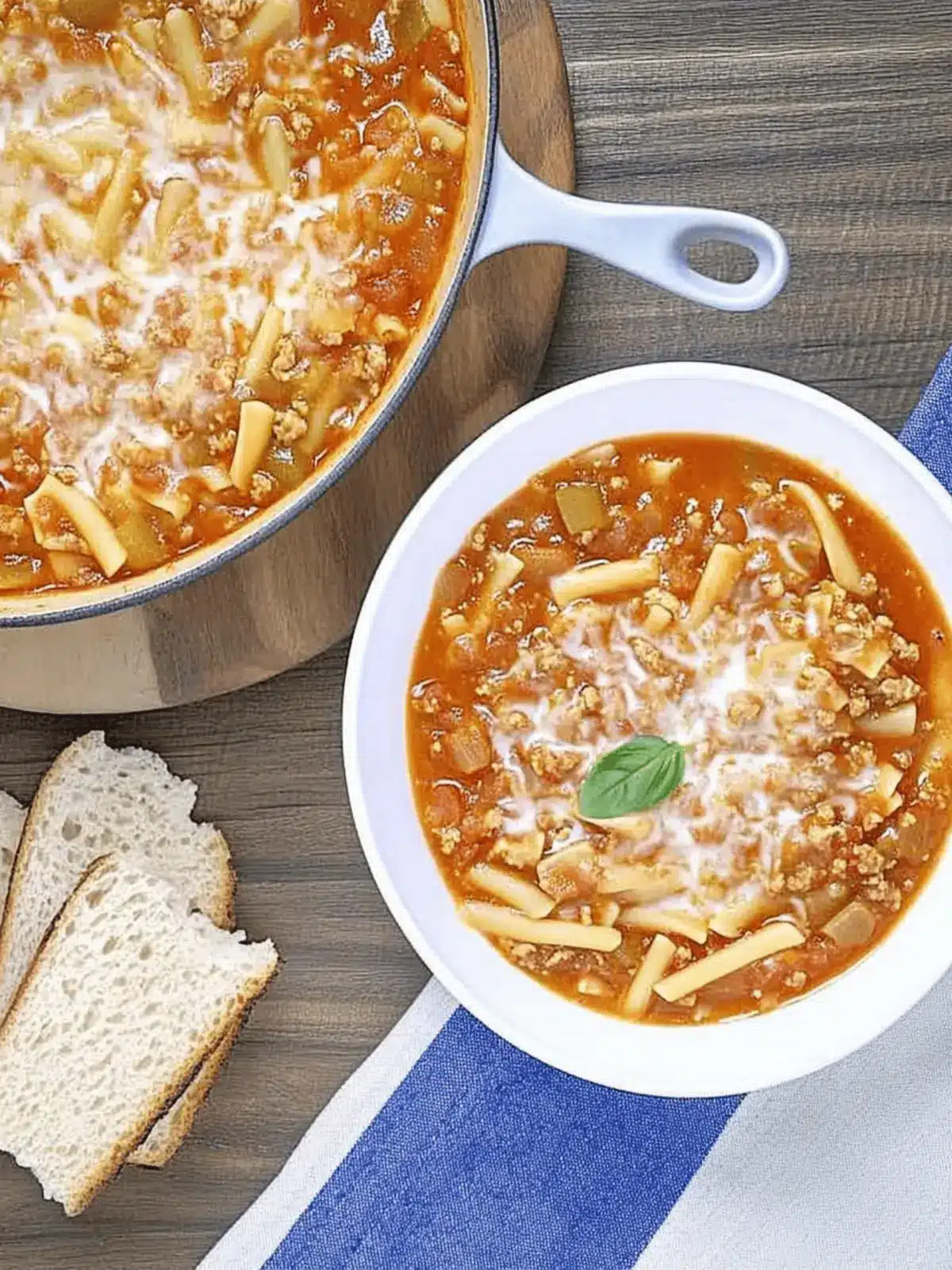 Slow Cooker Lasagna Soup