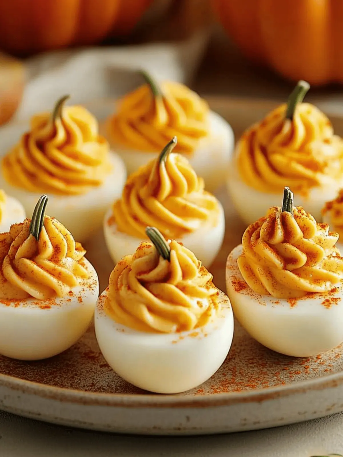 Pumpkin Patch Deviled Eggs