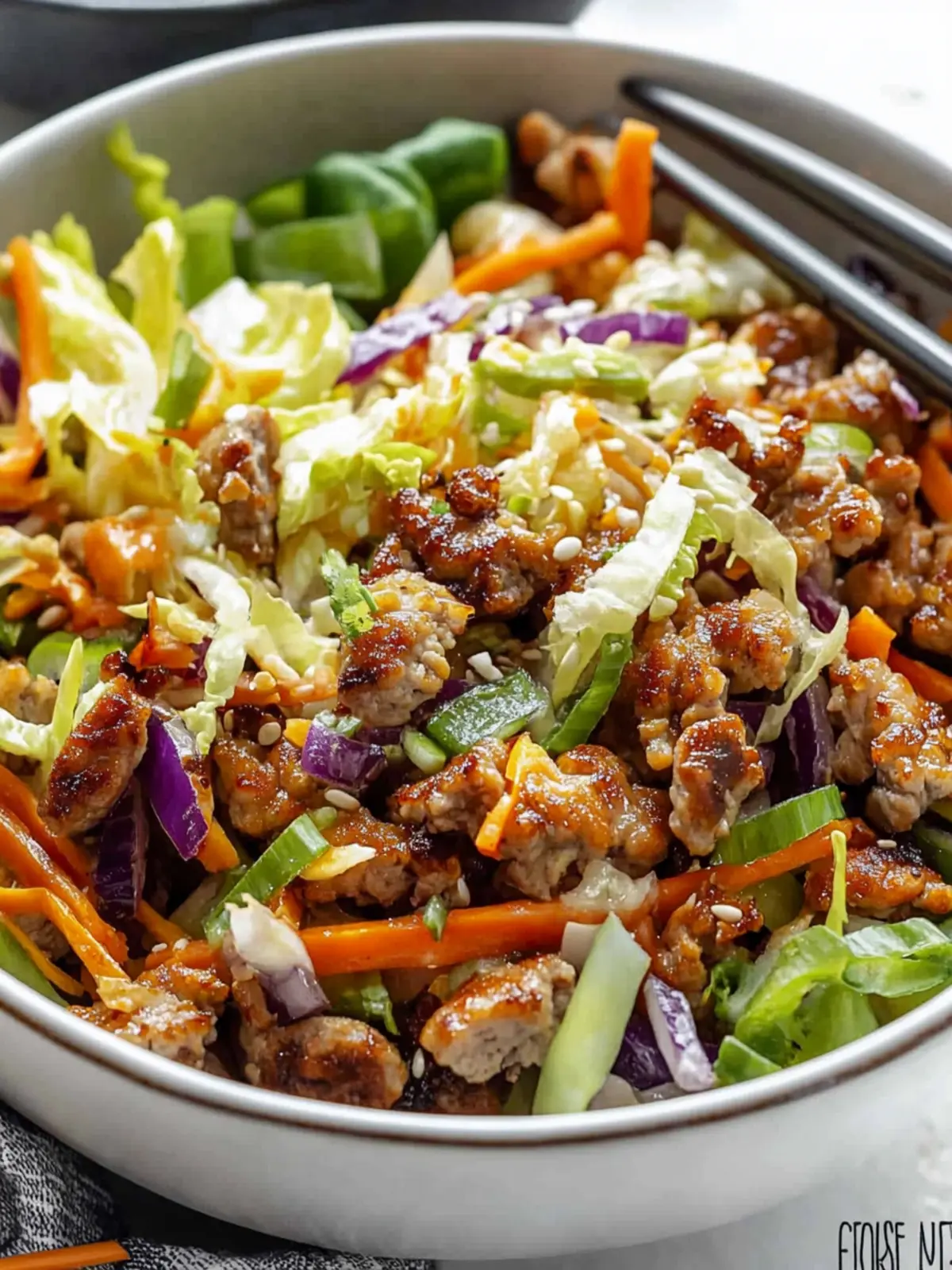 Savor the Flavor with Egg Roll In A Bowl Delight 3 Egg Roll In A Bowl