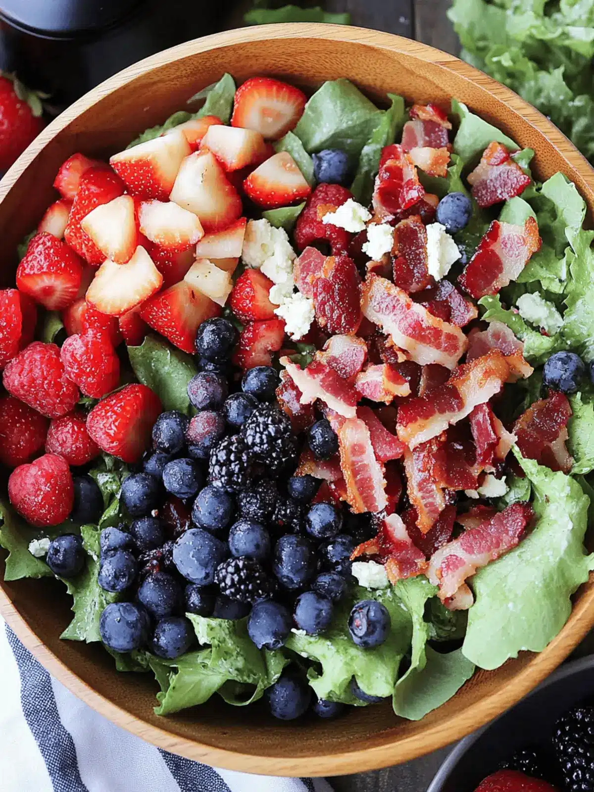 Berry Bacon Salad: A Festive Twist for Your Summer Table 3 berry bacon salad