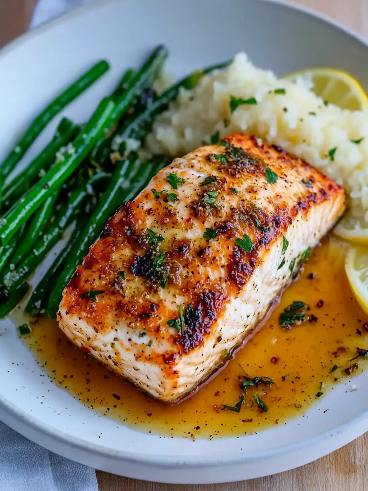 Baked Lemon Garlic Butter Salmon