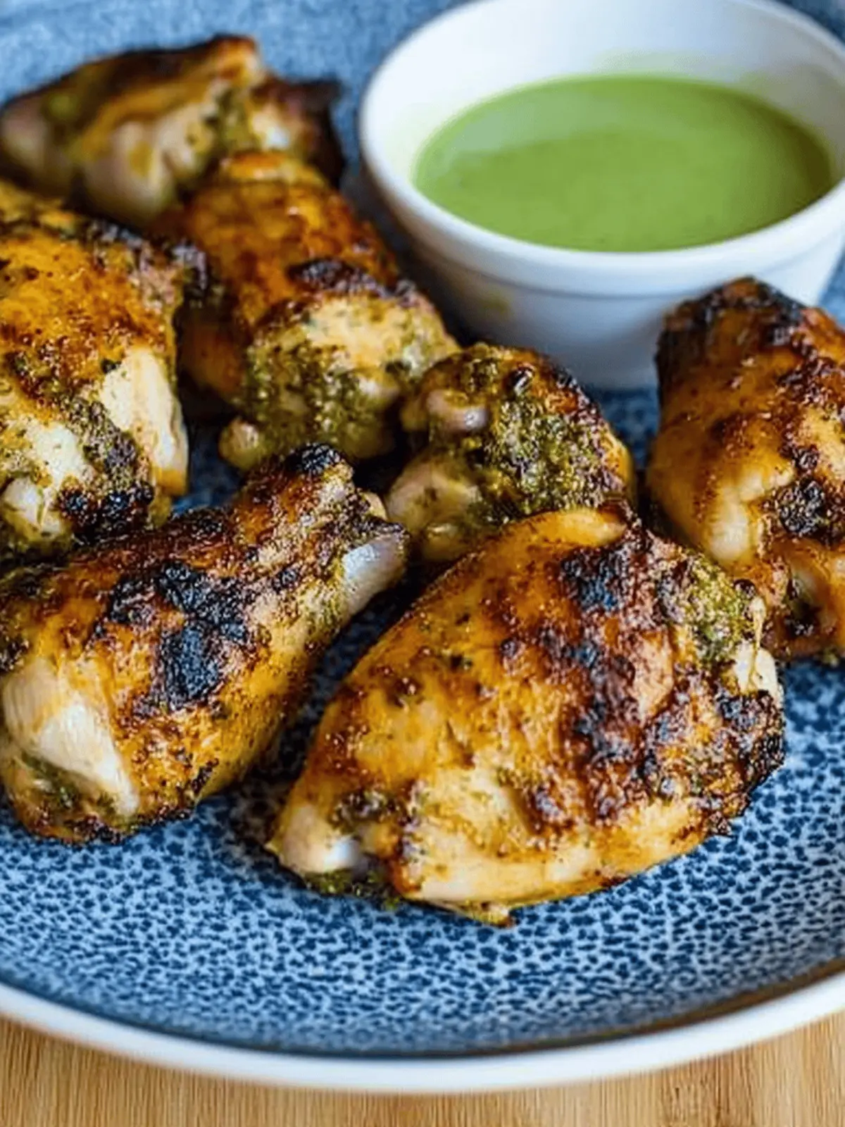 Savor the Flavor: Peruvian Chicken with Green Sauce Delight 3 Peruvian Chicken with Green Sauce
