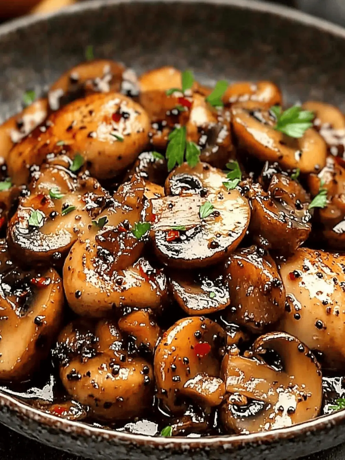 Black Pepper Chicken with Mushrooms