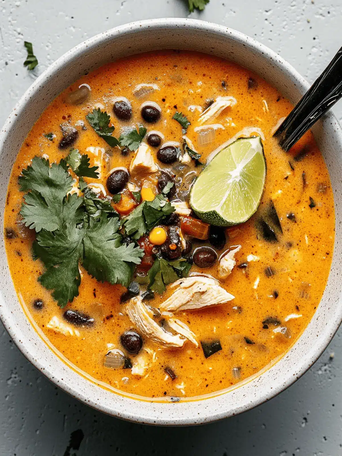 Creamy Chicken Poblano and Black Bean Soup to Warm Your Soul 4 Chicken, Poblano, and Black Bean Soup