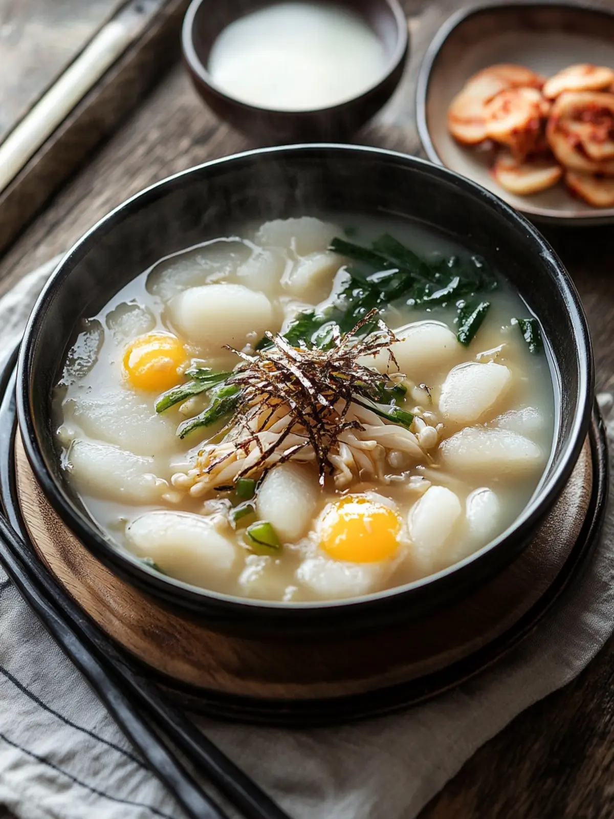 Delicious Tteokguk Korean Rice Cake Soup for Cozy Nights 3 Tteokguk (Korean Rice Cake Soup)