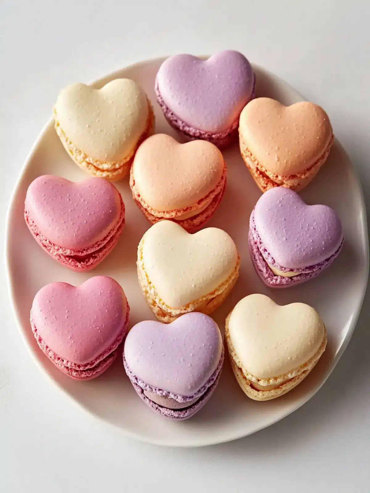 Heart-Shaped Macarons