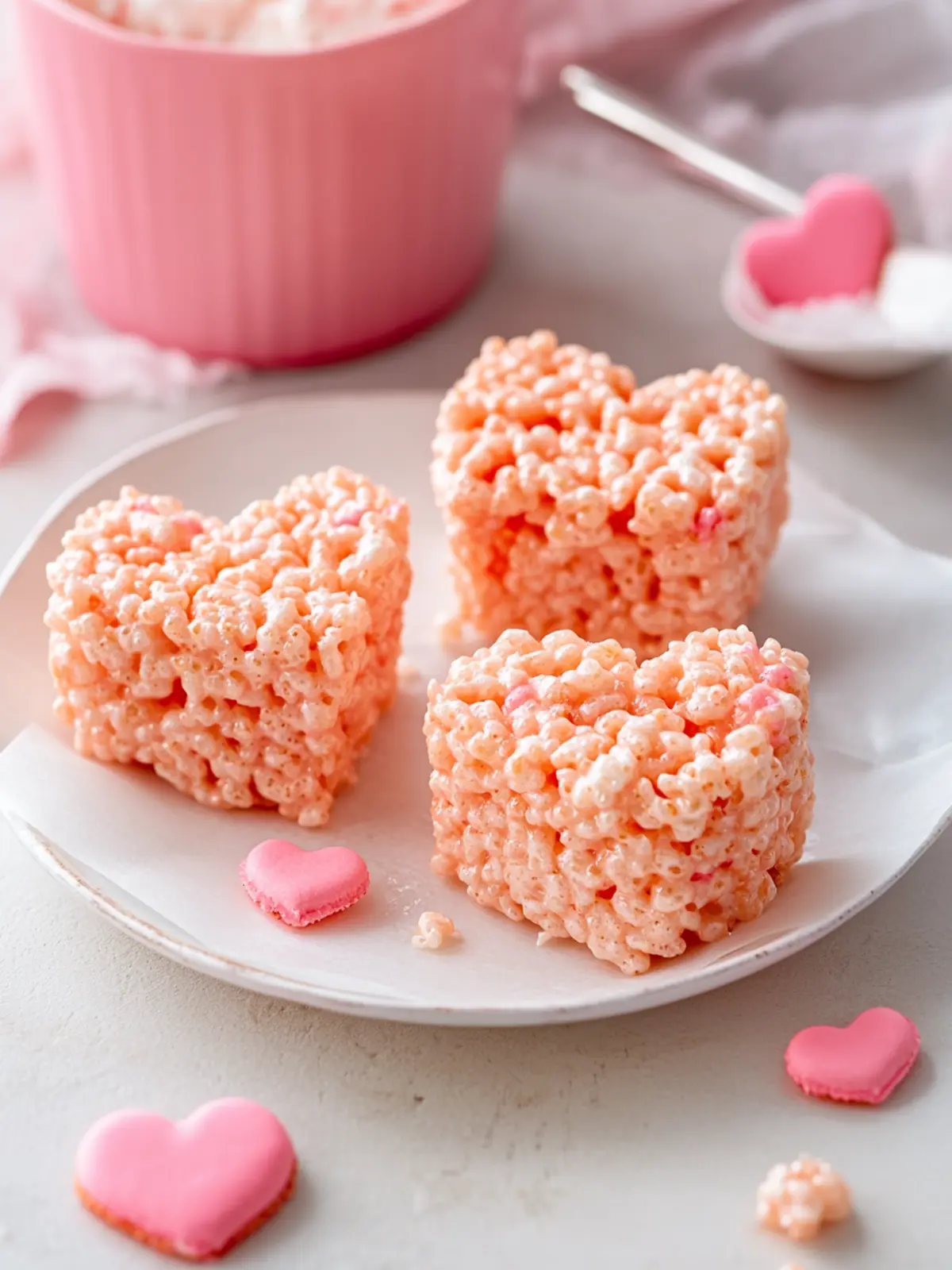 Heart-Shaped Valentine s Day Rice Krispie Treats