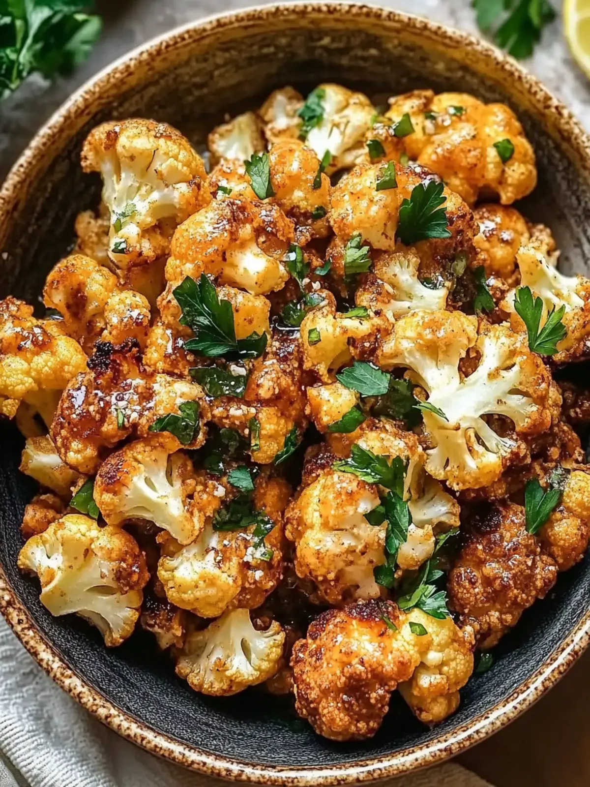 Moroccan Cauliflower with Tahini-Honey