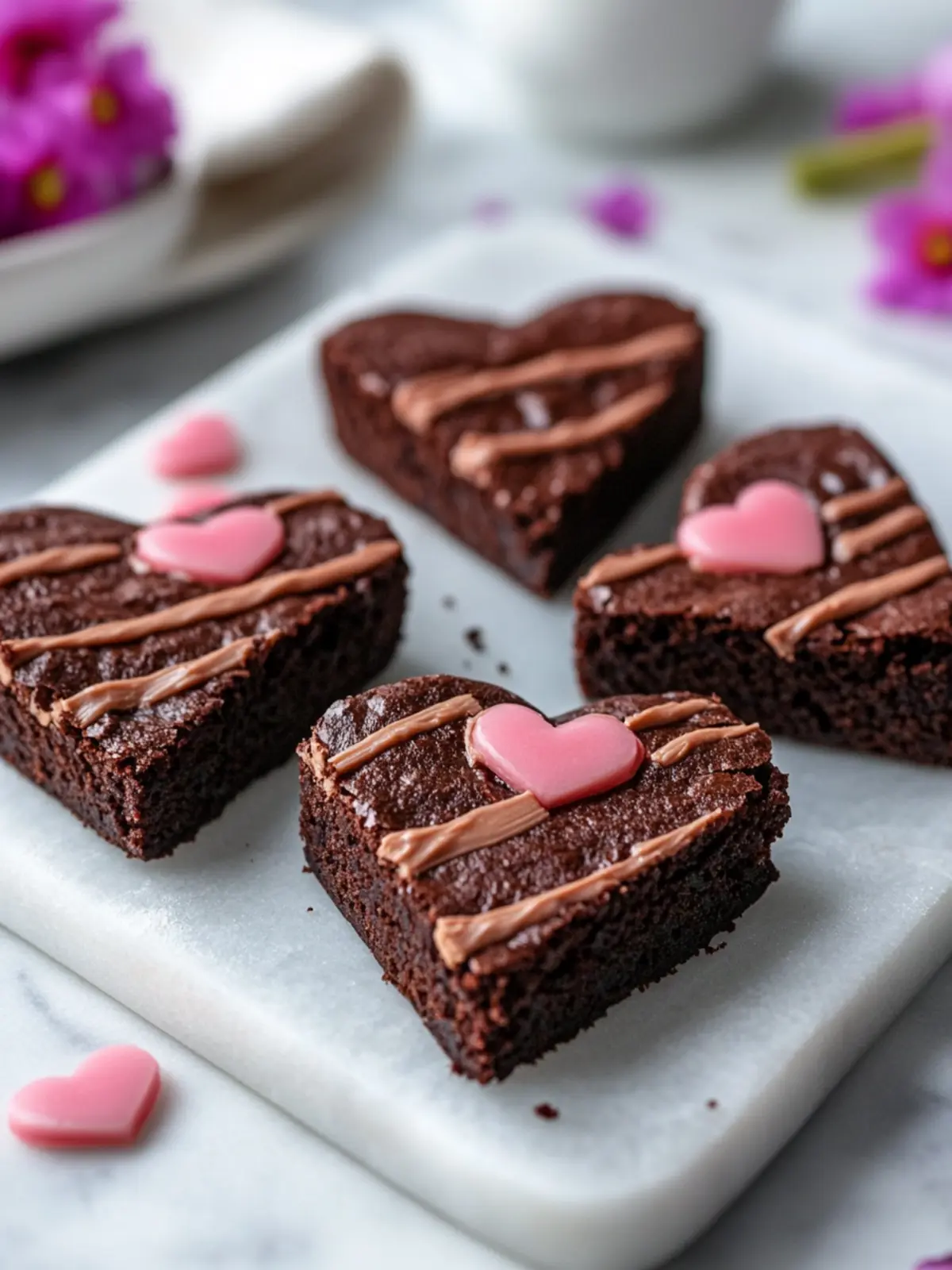Heart Shaped Brownies Recipe