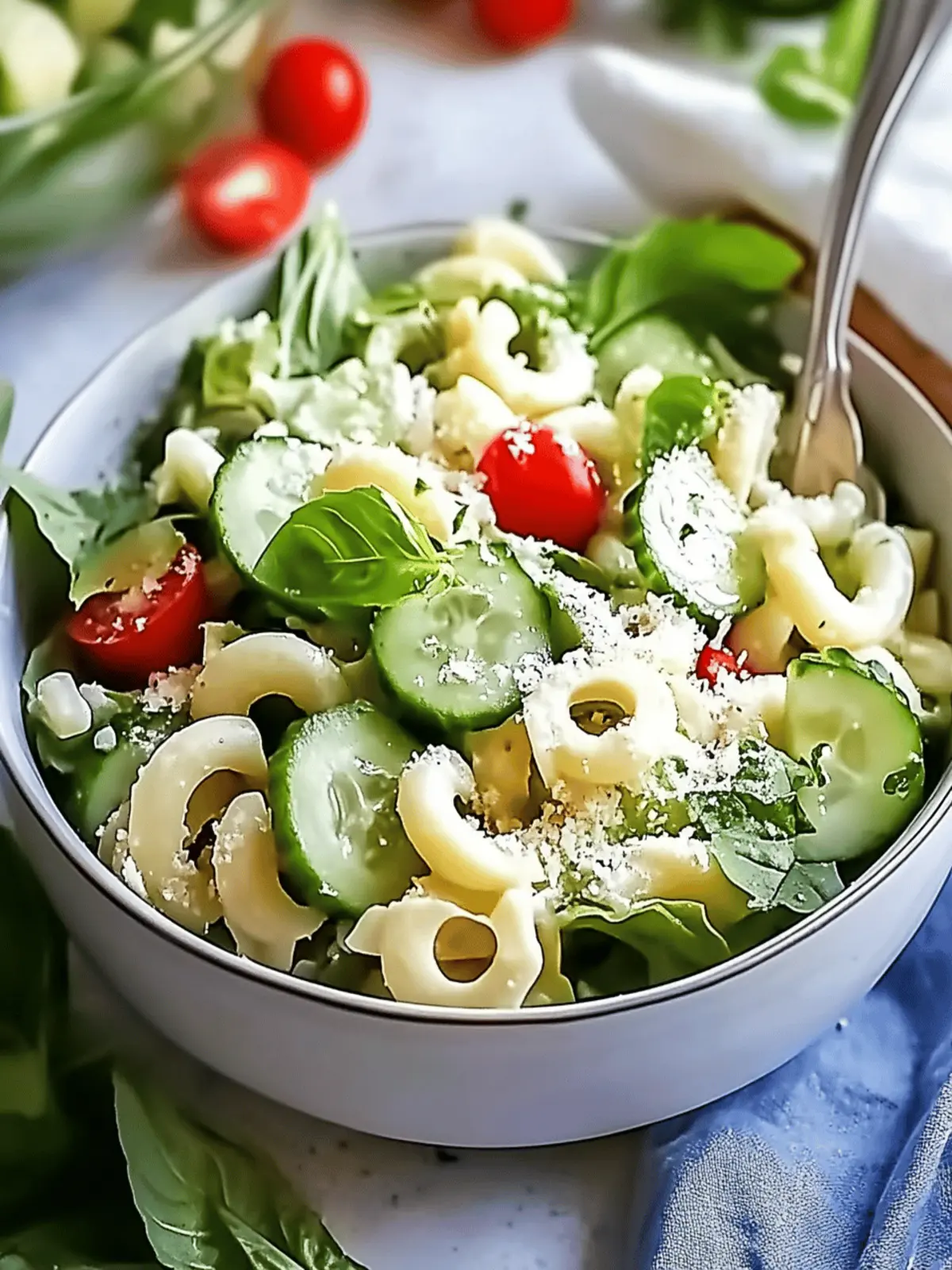 Healthy Cucumber Pasta Salad That's Ready in Just 15 Minutes 4 Healthy Cucumber Pasta Salad