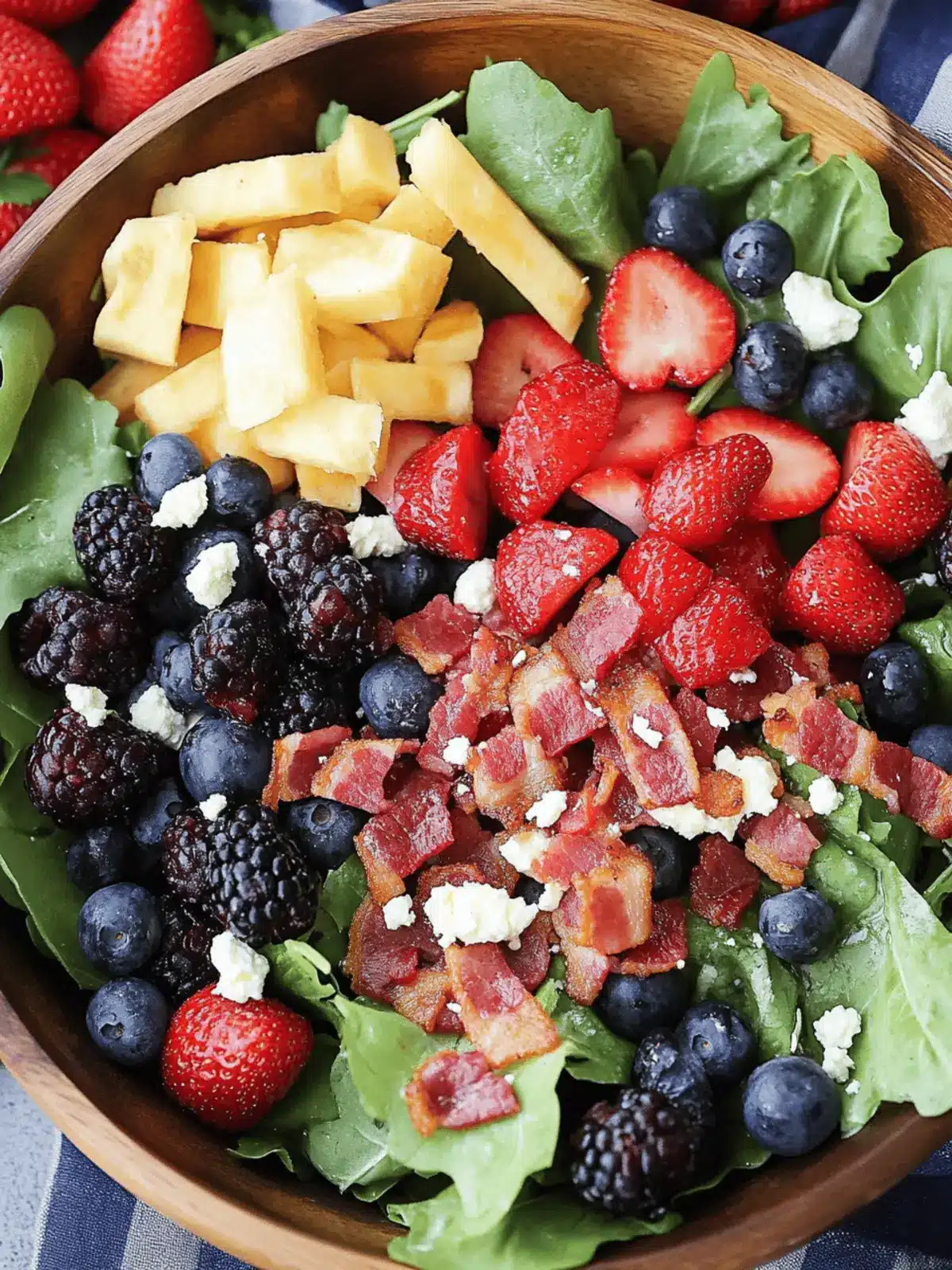 Berry Bacon Salad: A Festive Twist for Your Summer Table 4 berry bacon salad