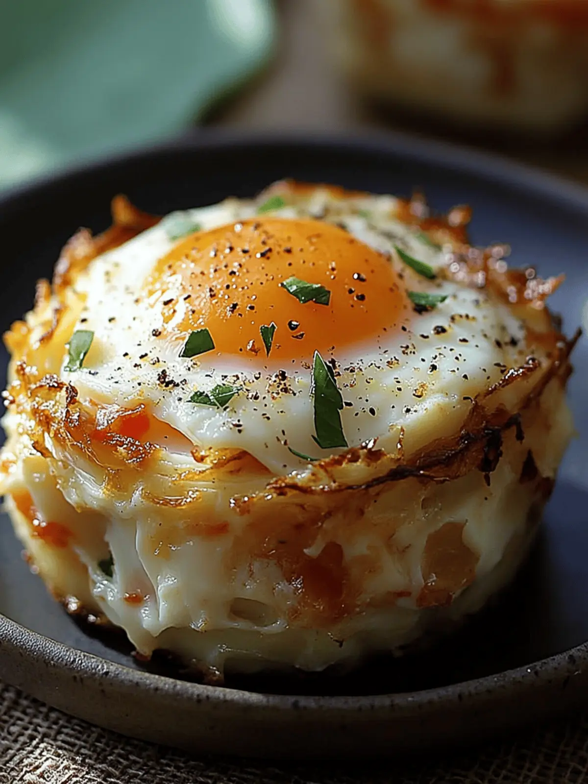 Baked Eggs Napoleon