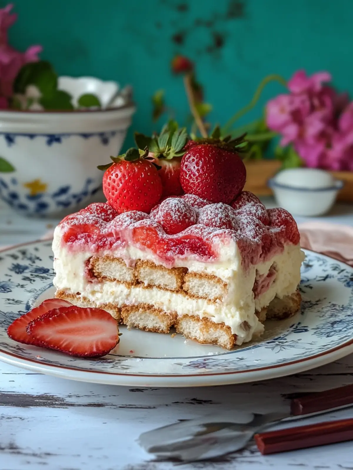 Delicious Strawberry Tiramisu