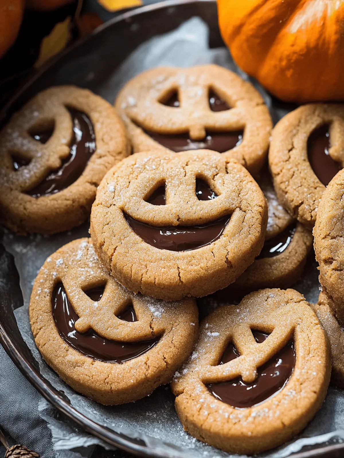 Milk Chocolate Stuffed Jack-O -Lantern Cookies You ll Love 3 Milk Chocolate Stuffed Jack-O -Lantern Cookies