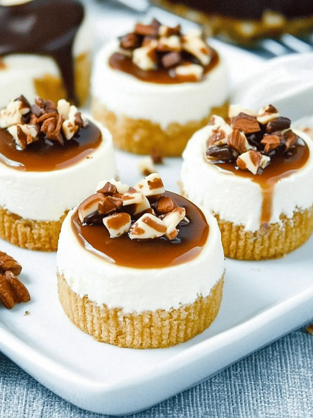 Best Mini Turtle Cheesecakes Recipe For Dessert Lovers