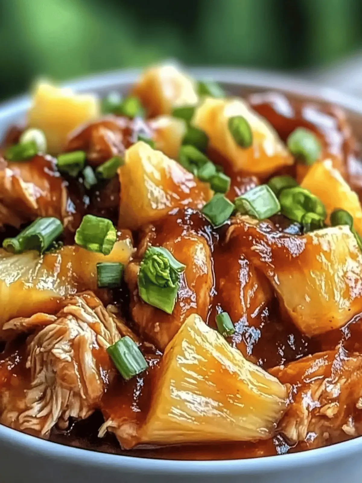 Crockpot Pineapple BBQ Chicken