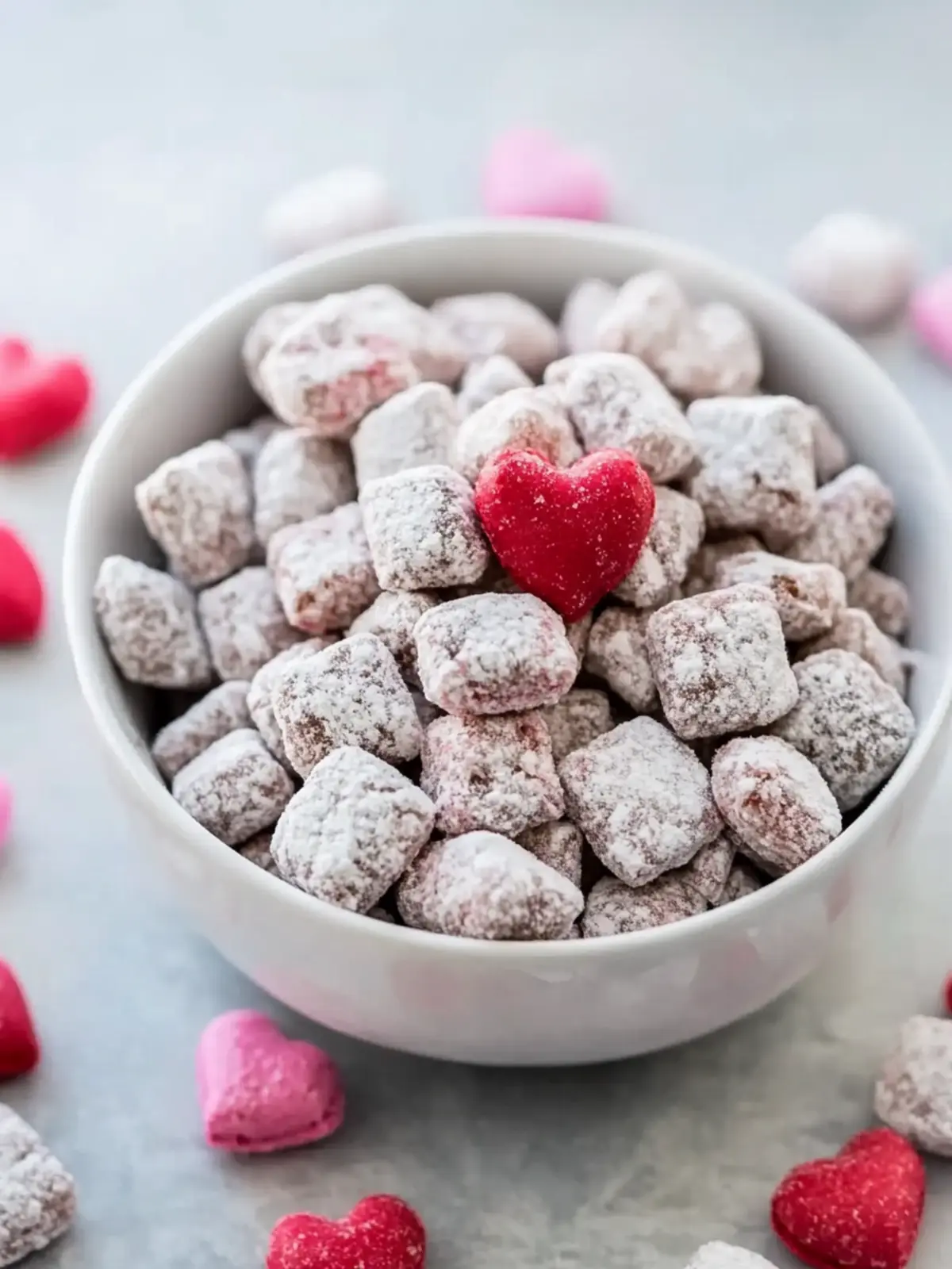 Valentine s Day Muddy Buddies: Sweet & Salty Love in Every Bite 4 Valentine s Day Muddy Buddies (Sweet & Salty Puppy Chow)