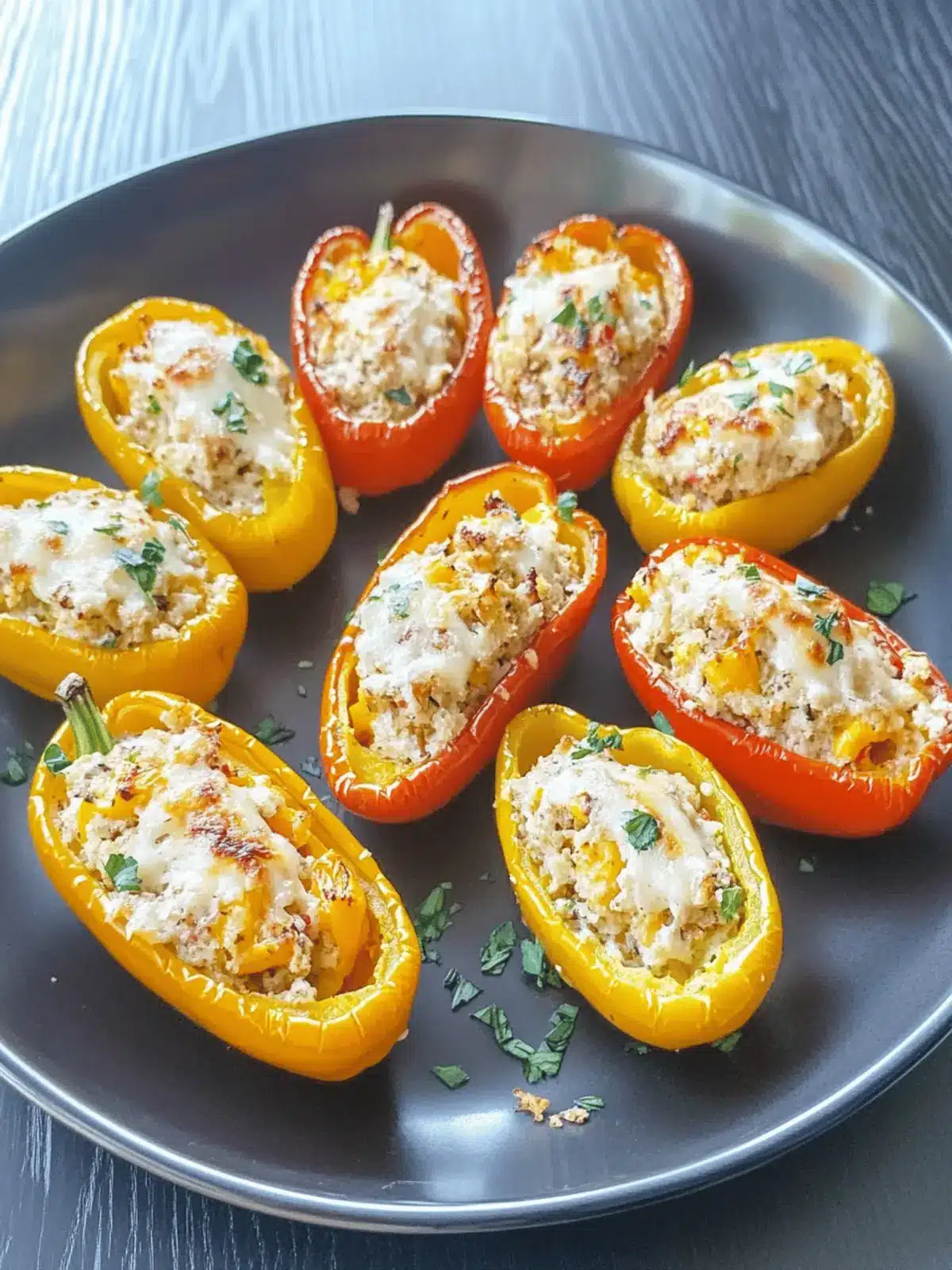 Cheesy Stuffed Mini Peppers: A Flavorful Snack Twist 3 Cheesy Stuffed Mini Peppers
