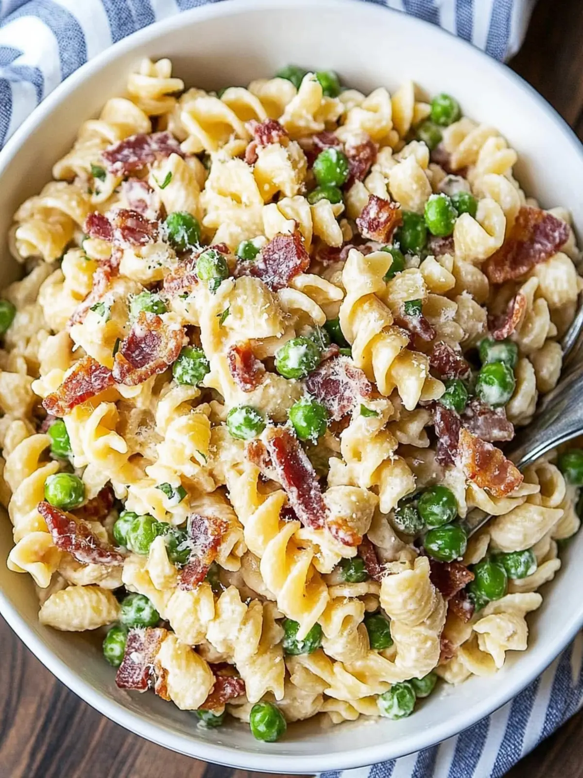 Creamy Bacon Pasta Salad That's Perfect for Every Barbecue 2 creamy bacon pasta salad