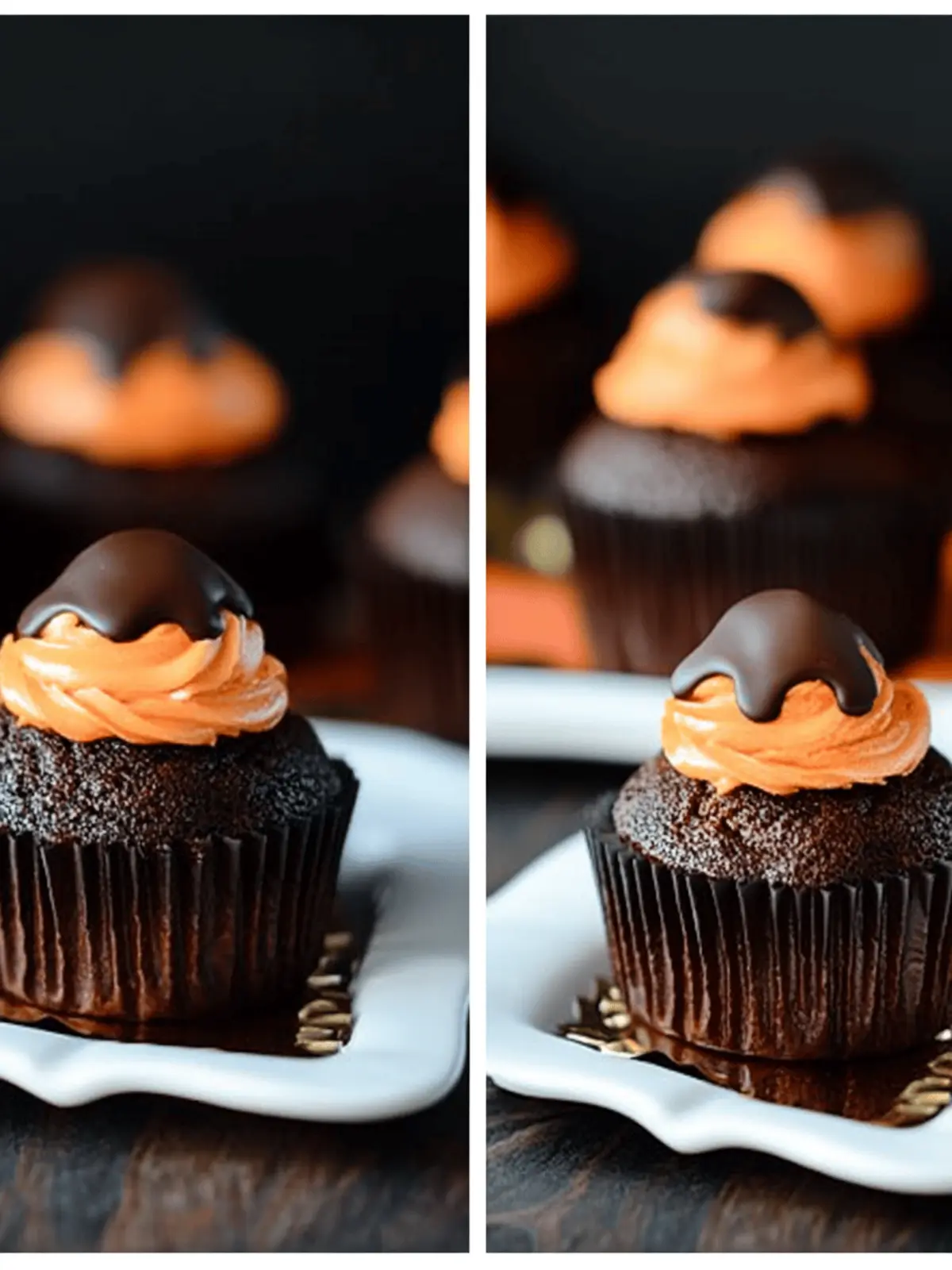Irresistible Chocolate Pumpkin Cupcakes with Creamy Frosting 3 Chocolate Pumpkin Cupcakes
