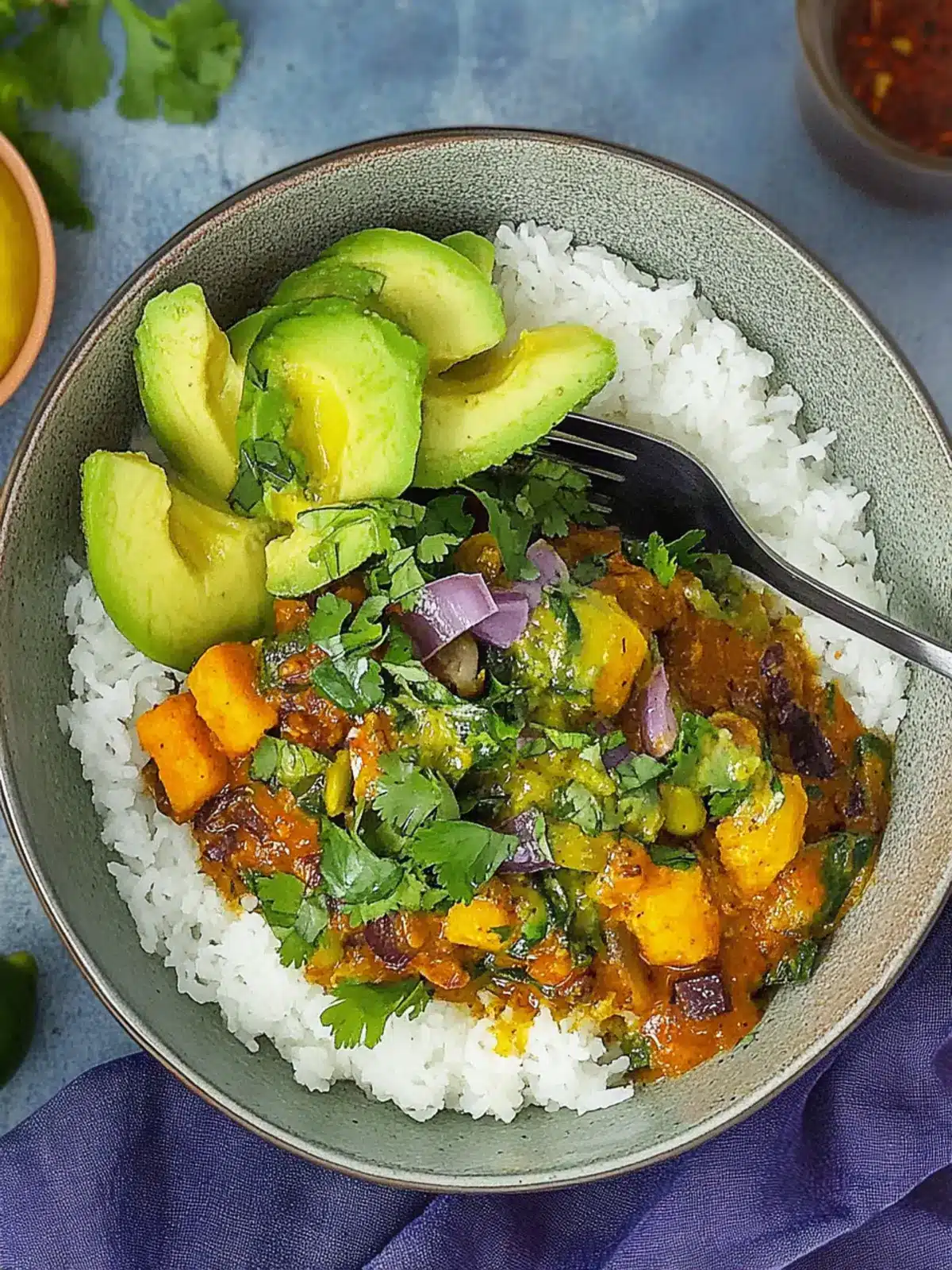 Caribbean Cubano Curry Bowl