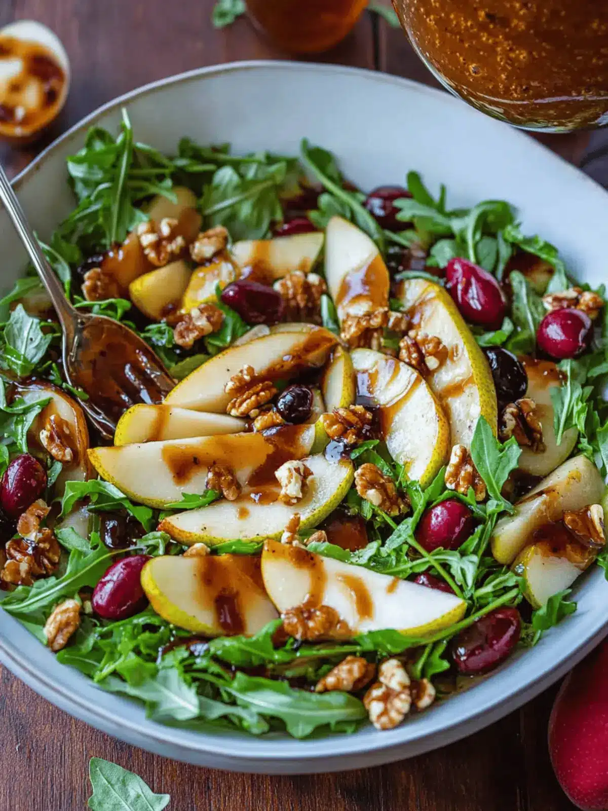 Fall in Love with Pear Salad and Balsamic Vinaigrette 4 Pear Salad with Balsamic Vinaigrette