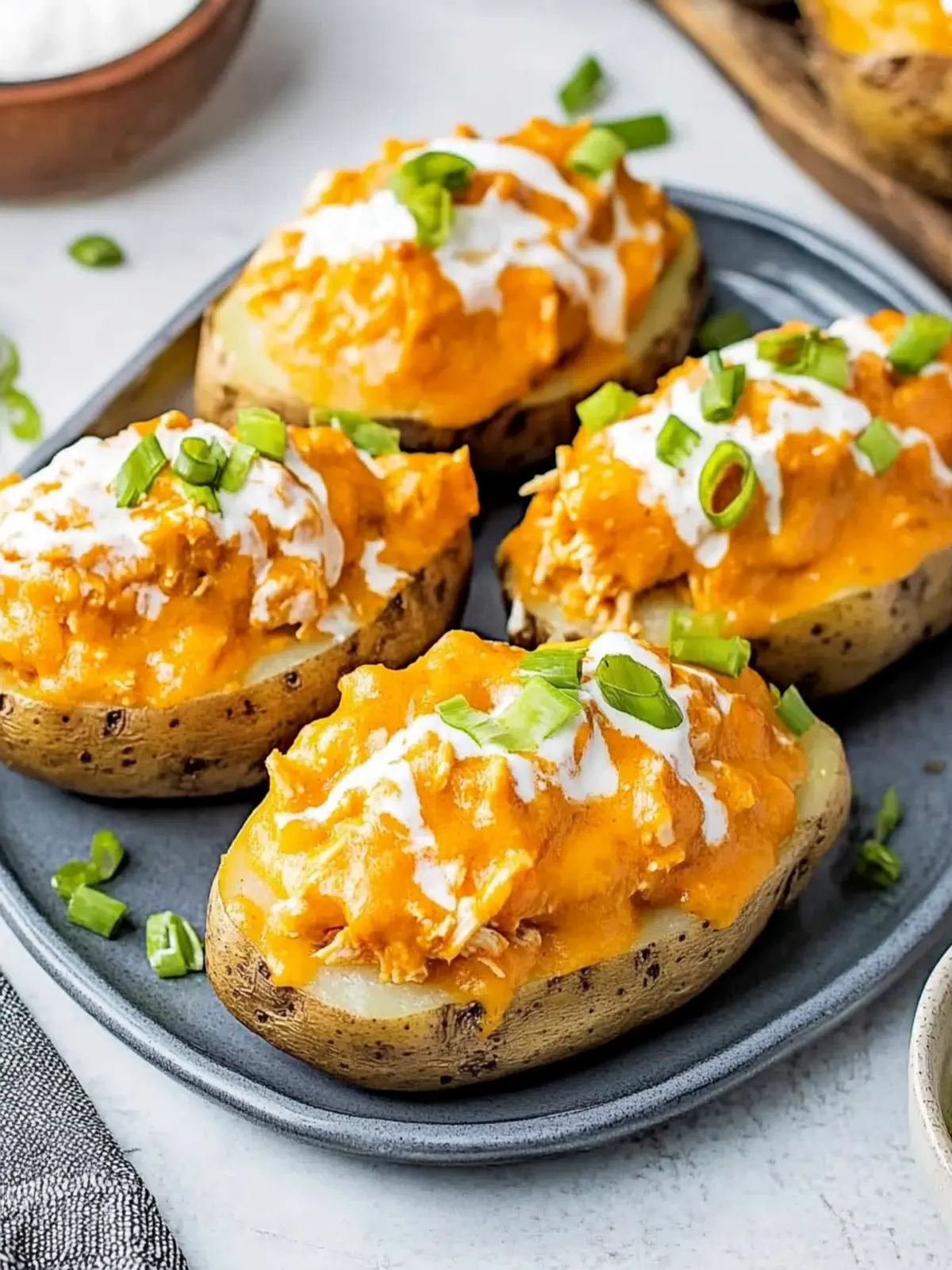 Buffalo Chicken Stuffed Potatoes for Flavor-Packed Comfort 4 Buffalo Chicken Stuffed Potatoes