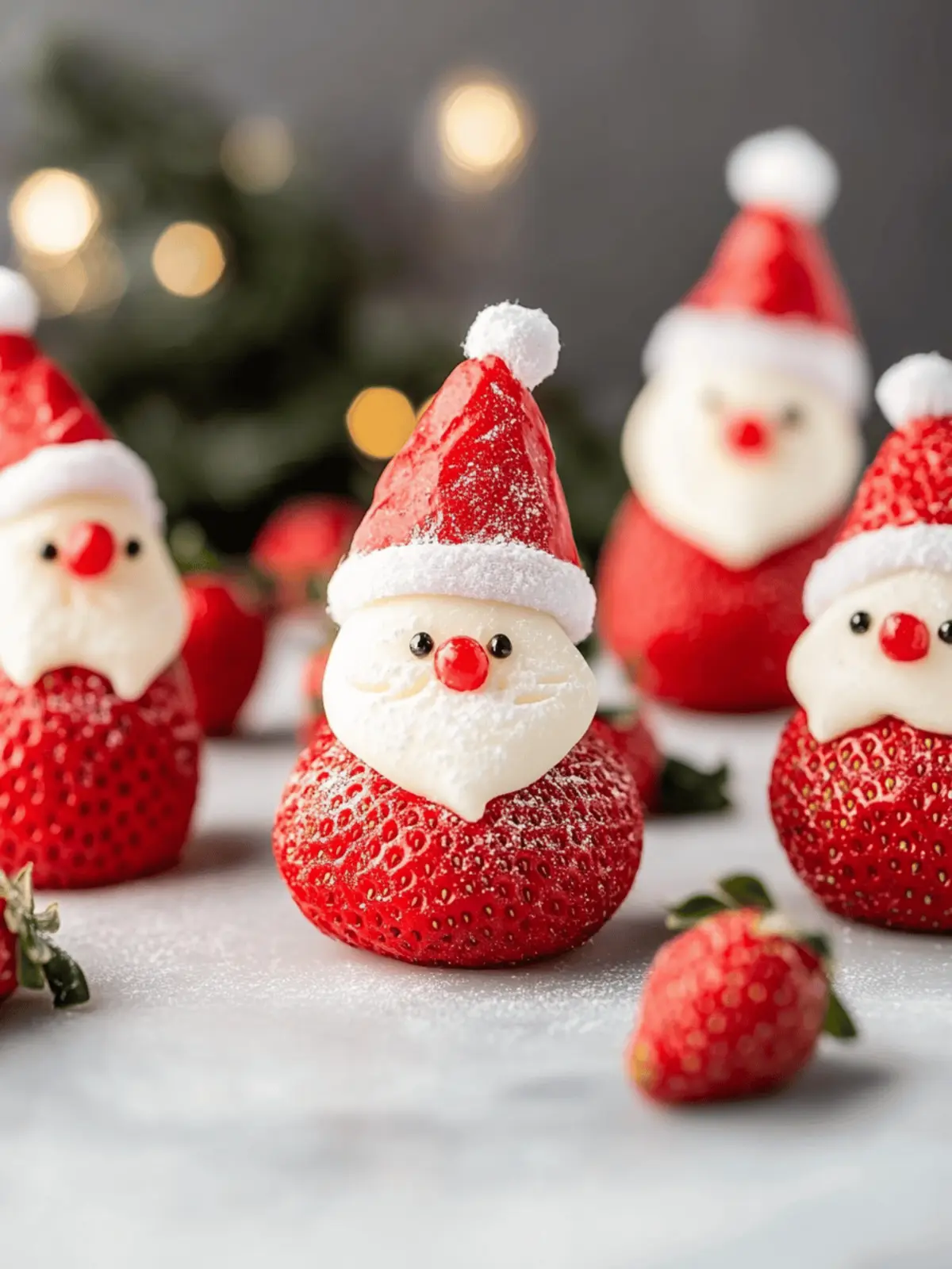 Delightful Strawberry Santas: No-Bake Holiday Treats You ll Love 3 Strawberry Santas
