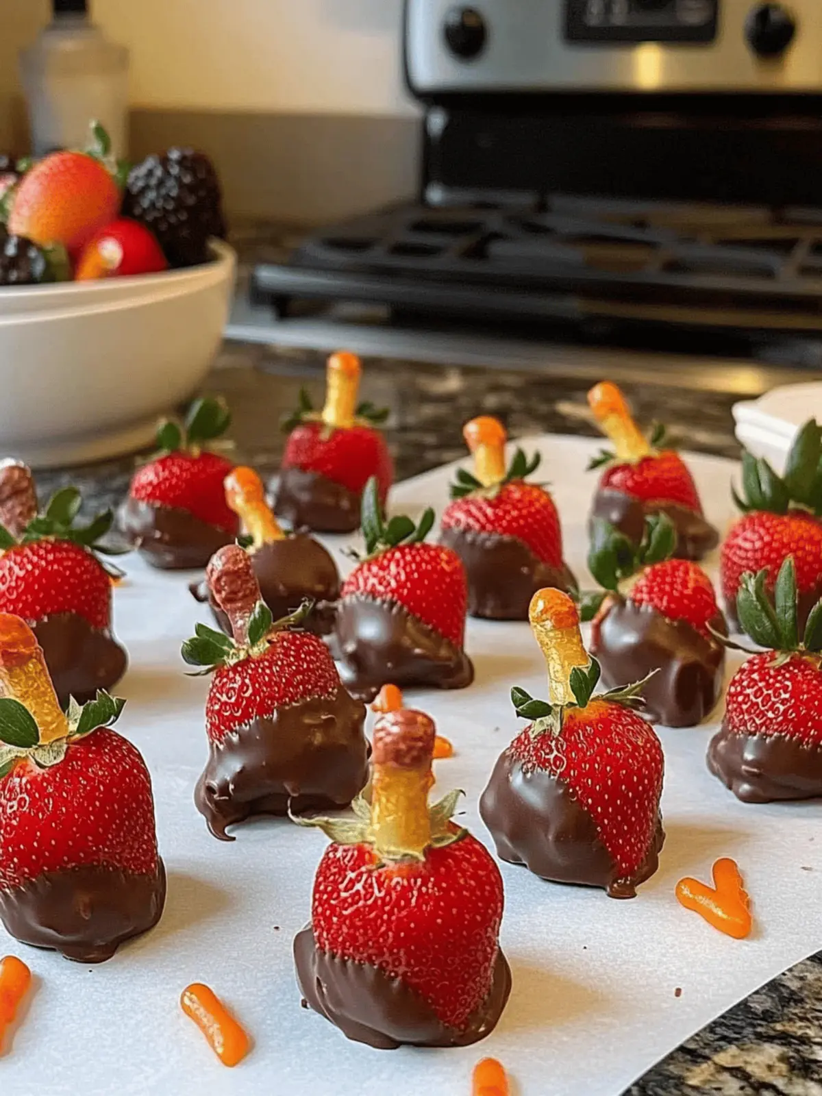 Chocolate Covered Strawberry Turkeys