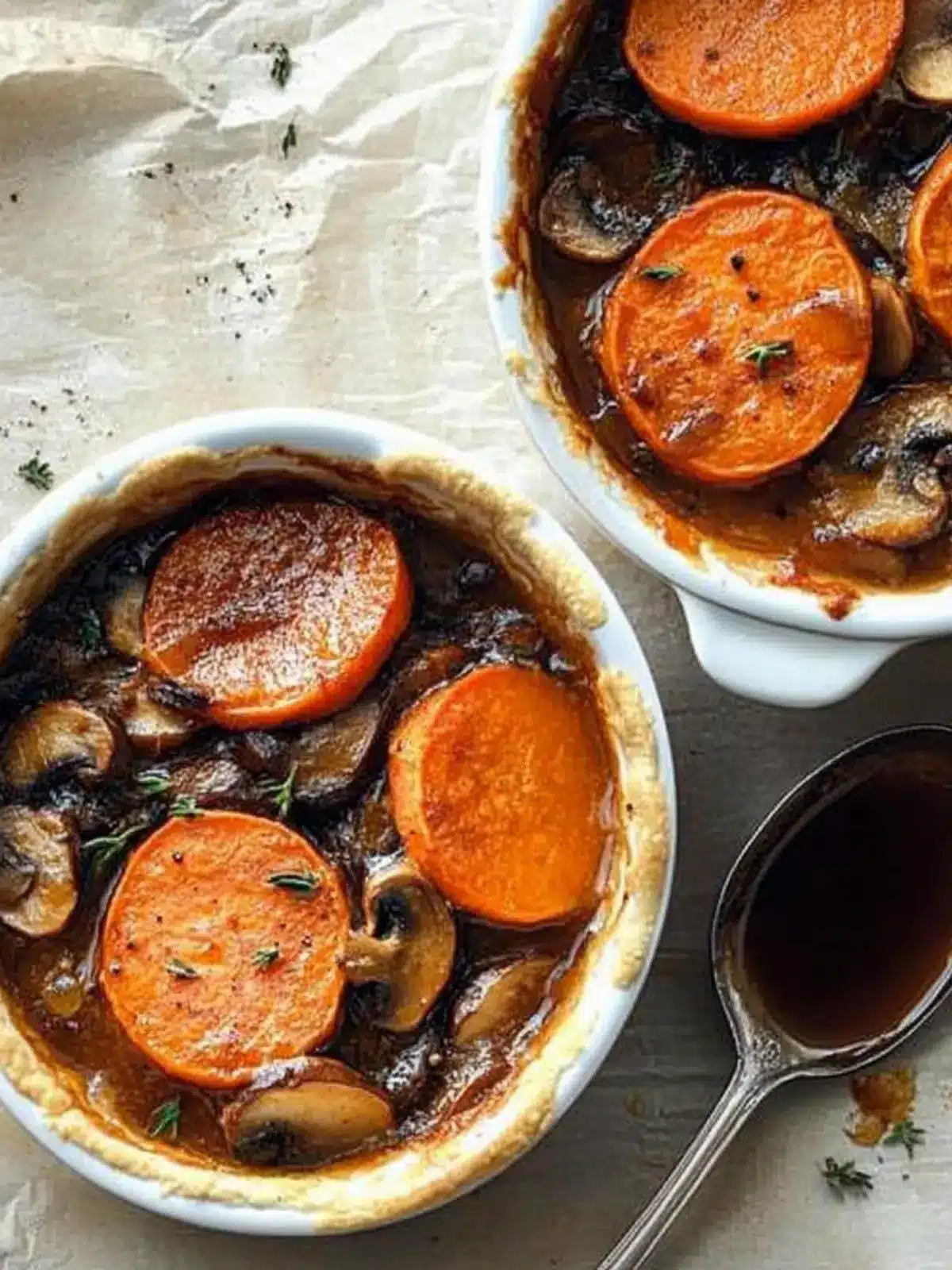 Mushroom and Sweet Potato Potpie
