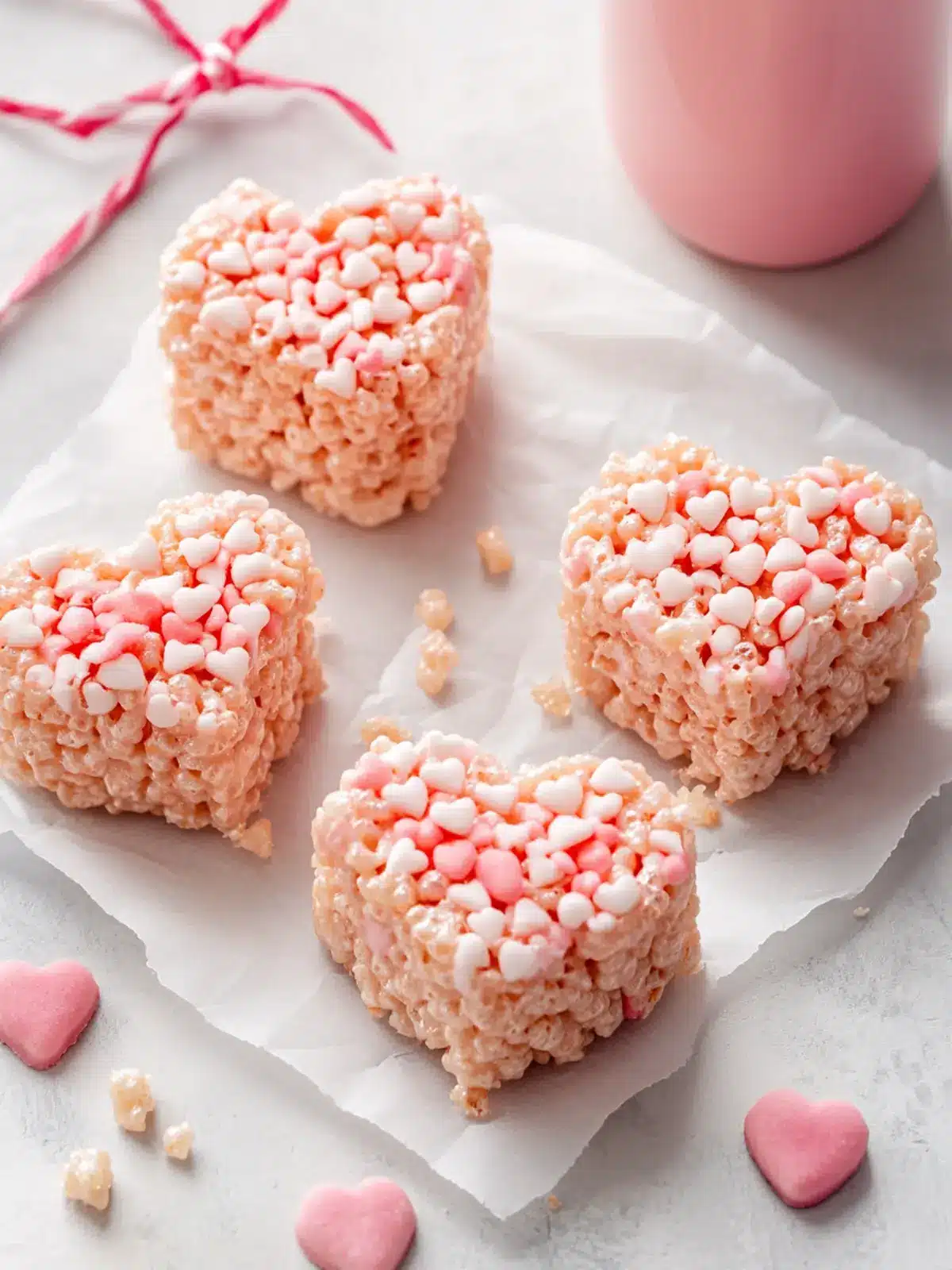 Heart-Shaped Valentine s Day Rice Krispie Treats