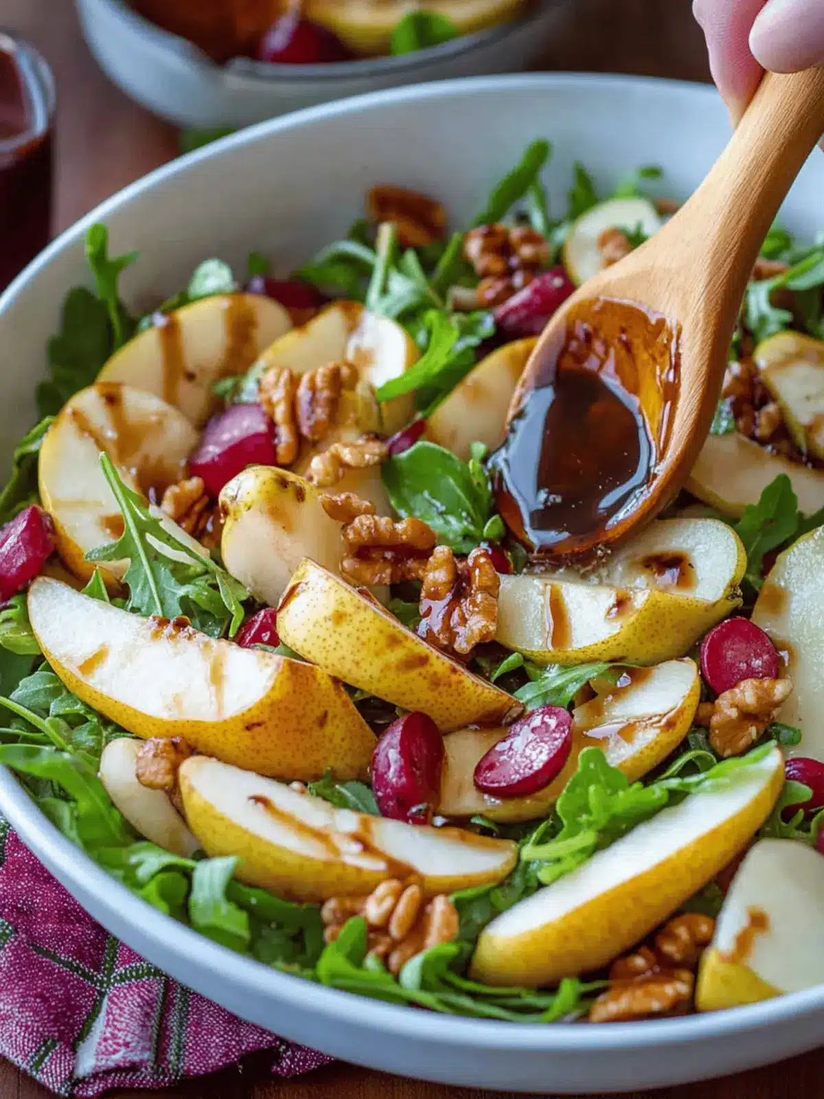 Fall in Love with Pear Salad and Balsamic Vinaigrette 3 Pear Salad with Balsamic Vinaigrette