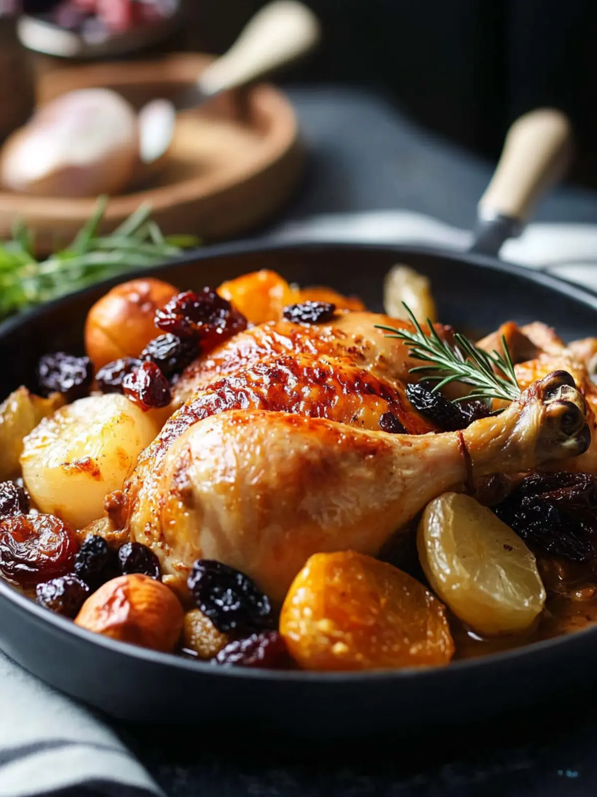 Savory Roast Chicken with Dried Fruit for Festive Feasts 3 Roast Chicken with Dried Fruit