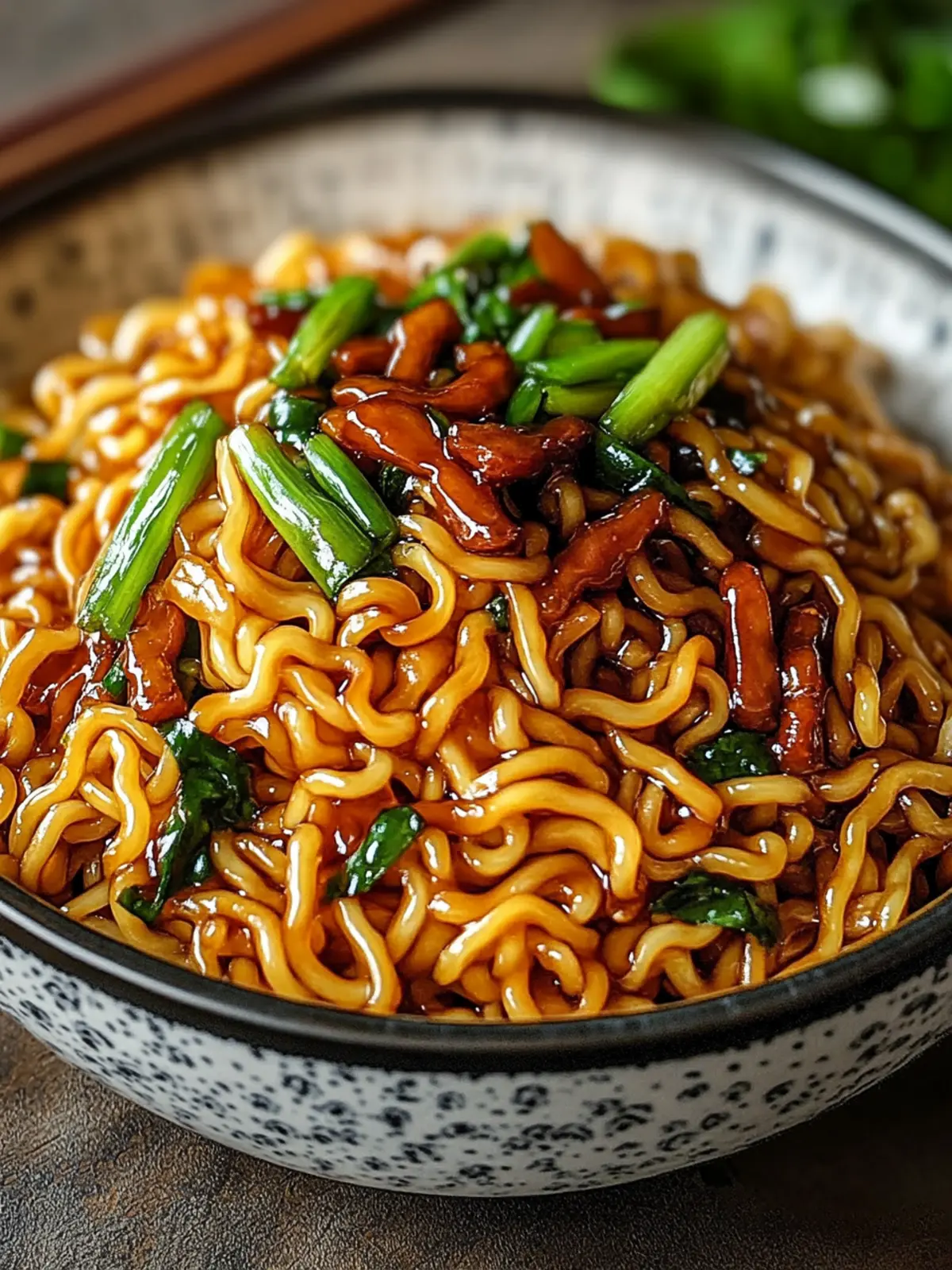 SAVORY SHANGHAI FRIED NOODLES