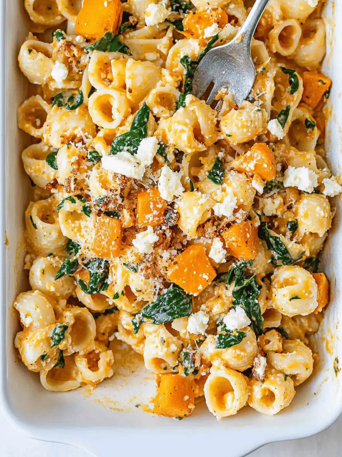 Pumpkin Feta Pasta