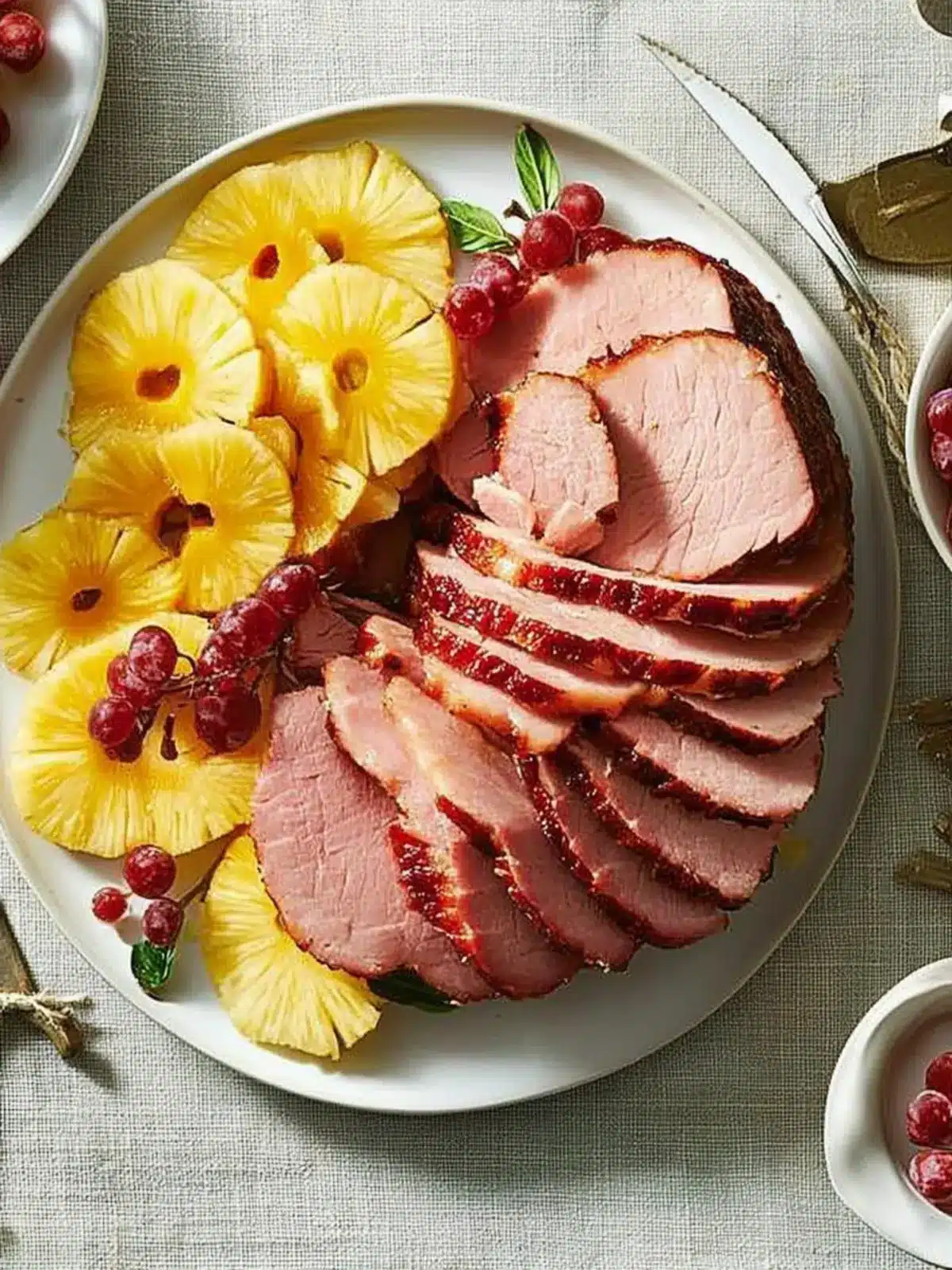 Baked Ham with Pineapple