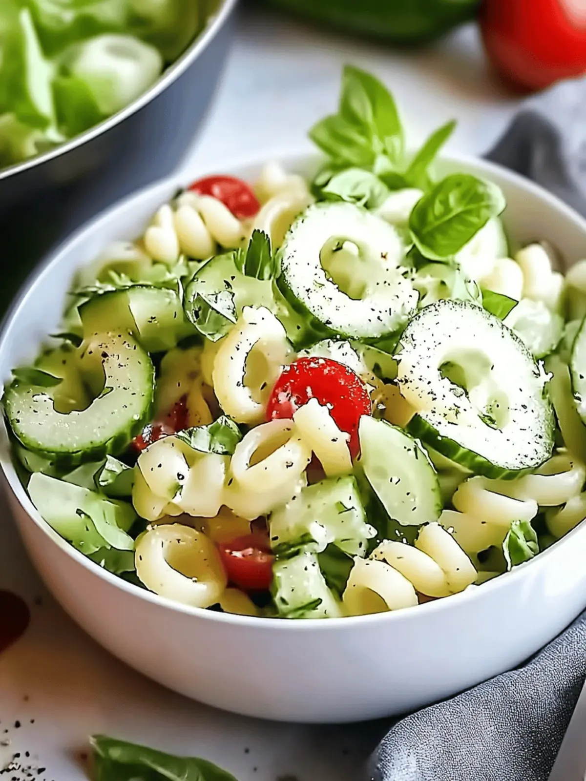 Healthy Cucumber Pasta Salad That's Ready in Just 15 Minutes 2 Healthy Cucumber Pasta Salad