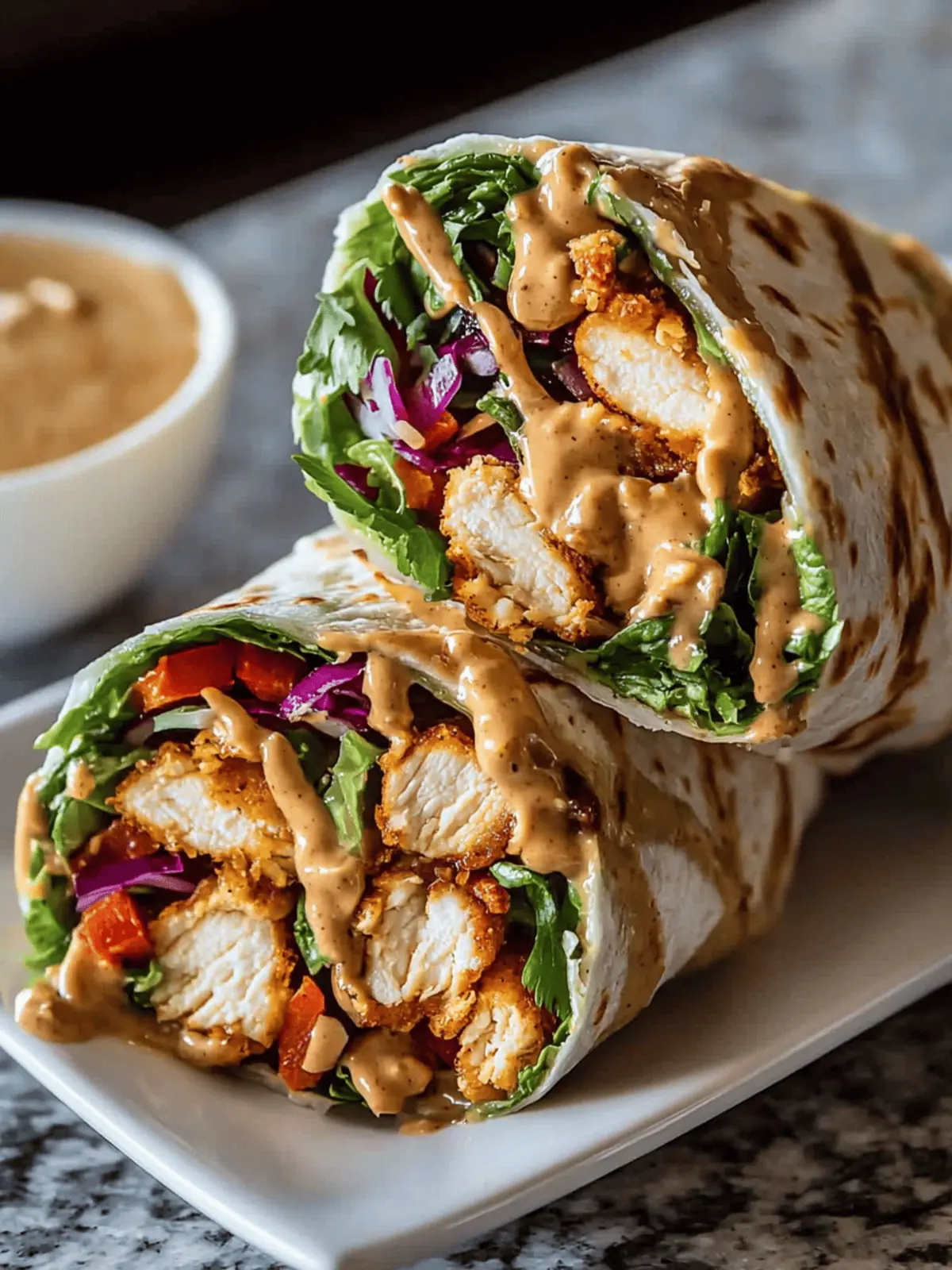Thai Peanut Chicken Wraps for Quick, Flavorful Dinners 3 Thai Peanut Chicken Wraps